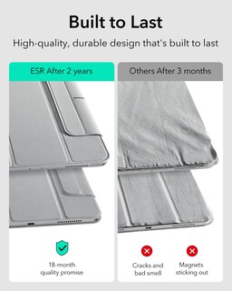 Foto 5 | Funda Esr Rebound Series Para Ipad Pro De 13 Pulgadas (2024), Color Gris - Venta Internacional.