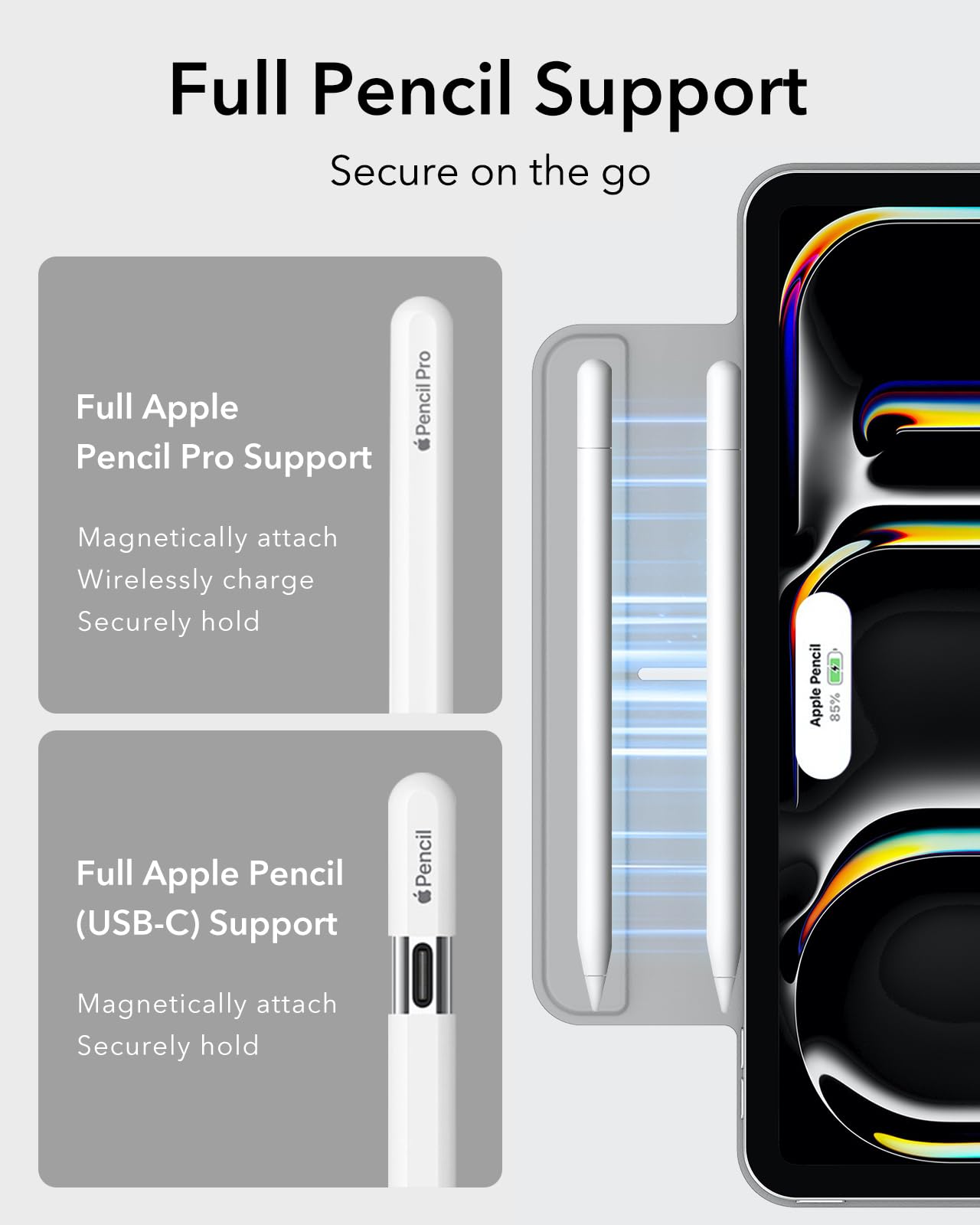 Foto 7 pulgar | Funda Esr Rebound Series Para Ipad Pro De 13 Pulgadas (2024), Color Gris - Venta Internacional.