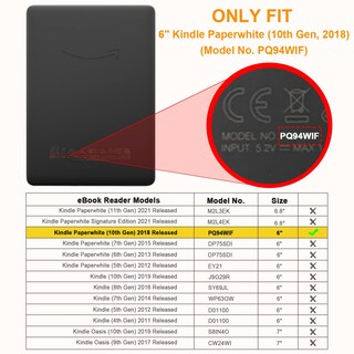 Foto 2 | Funda Fintie Slimshell Para Kindle Paperwhite De Décima Generación, Color Oro Rosa - Venta Internacional.