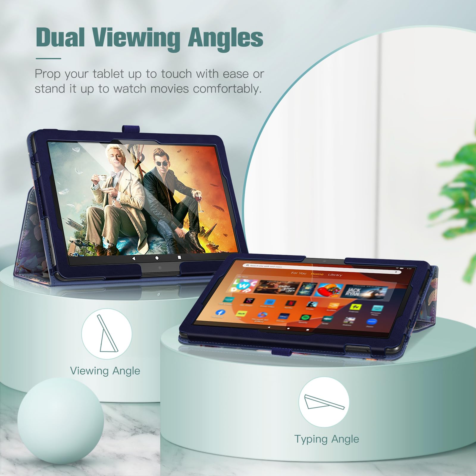 Foto 4 | Funda Tipo Folio Fintie Para Tablet Amazon Fire Hd 10/10 Plus - Venta Internacional.