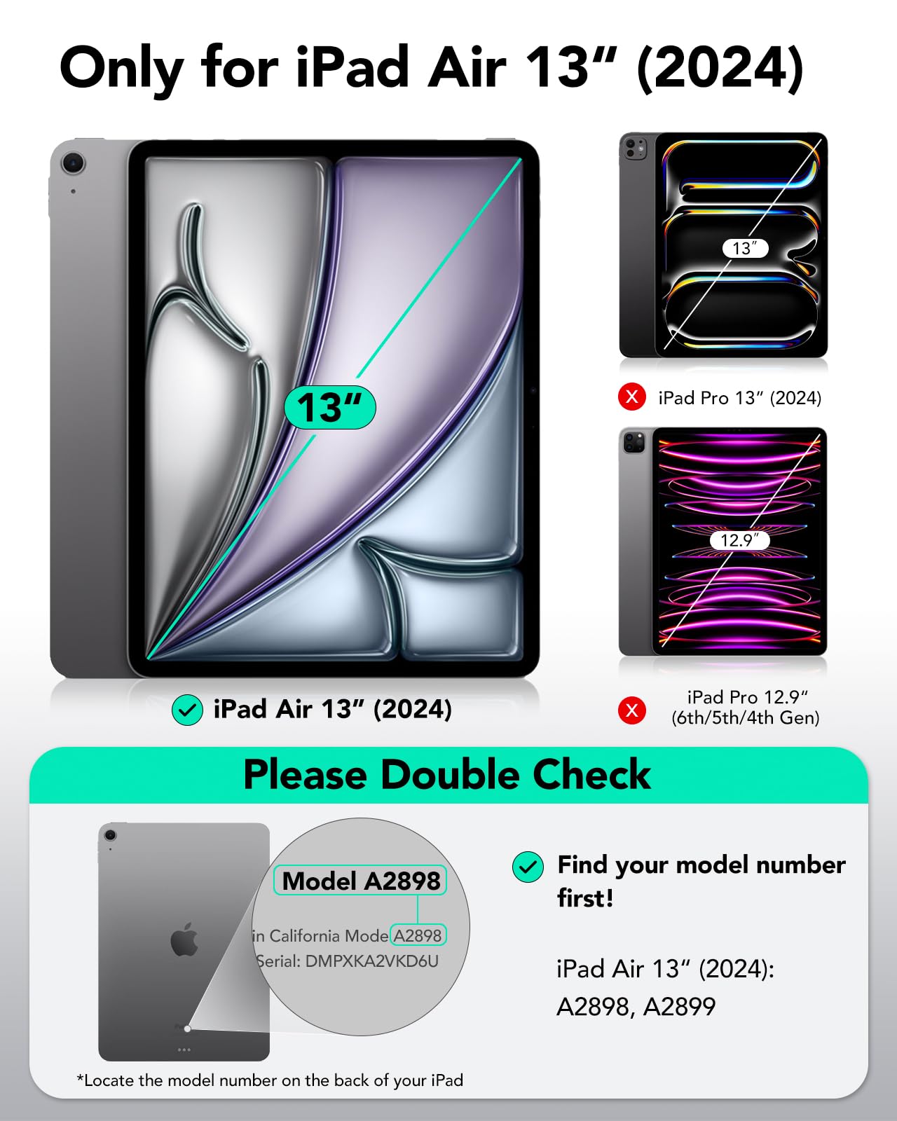 Foto 2 | Funda Esr Para Ipad Air De 13 Pulgadas (2025/2024) Con Soporte Para Lápices - Venta Internacional.