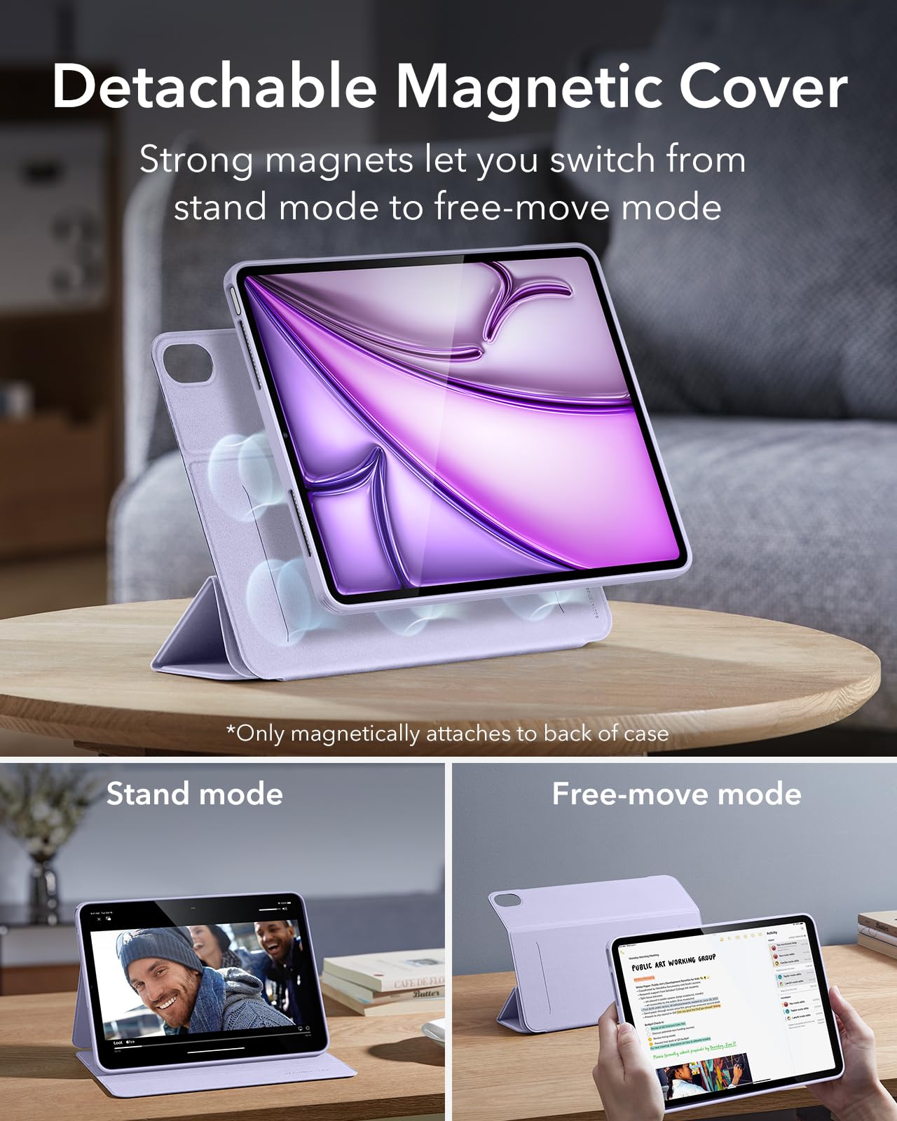 Foto 5 pulgar | Funda Esr Para Ipad Air De 13 Pulgadas (2025/2024) Con Soporte Para Lápices - Venta Internacional.
