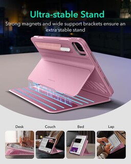 Foto 3 | Funda Esr Para Ipad Pro 12.9 (6.ª Y 5.ª Gen., 2022/2021), Color Rosa - Venta Internacional.