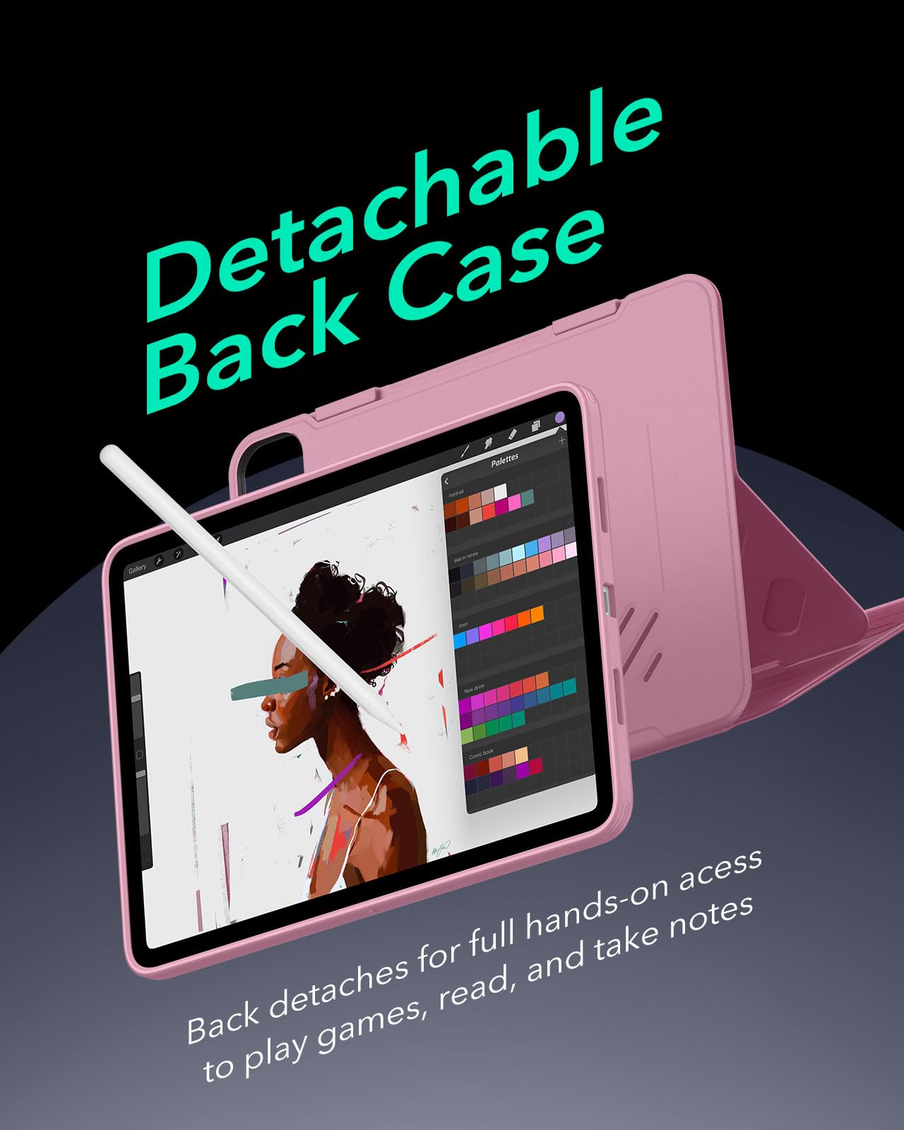 Foto 8 pulgar | Funda Esr Para Ipad Pro 12.9 (6.ª Y 5.ª Gen., 2022/2021), Color Rosa - Venta Internacional.