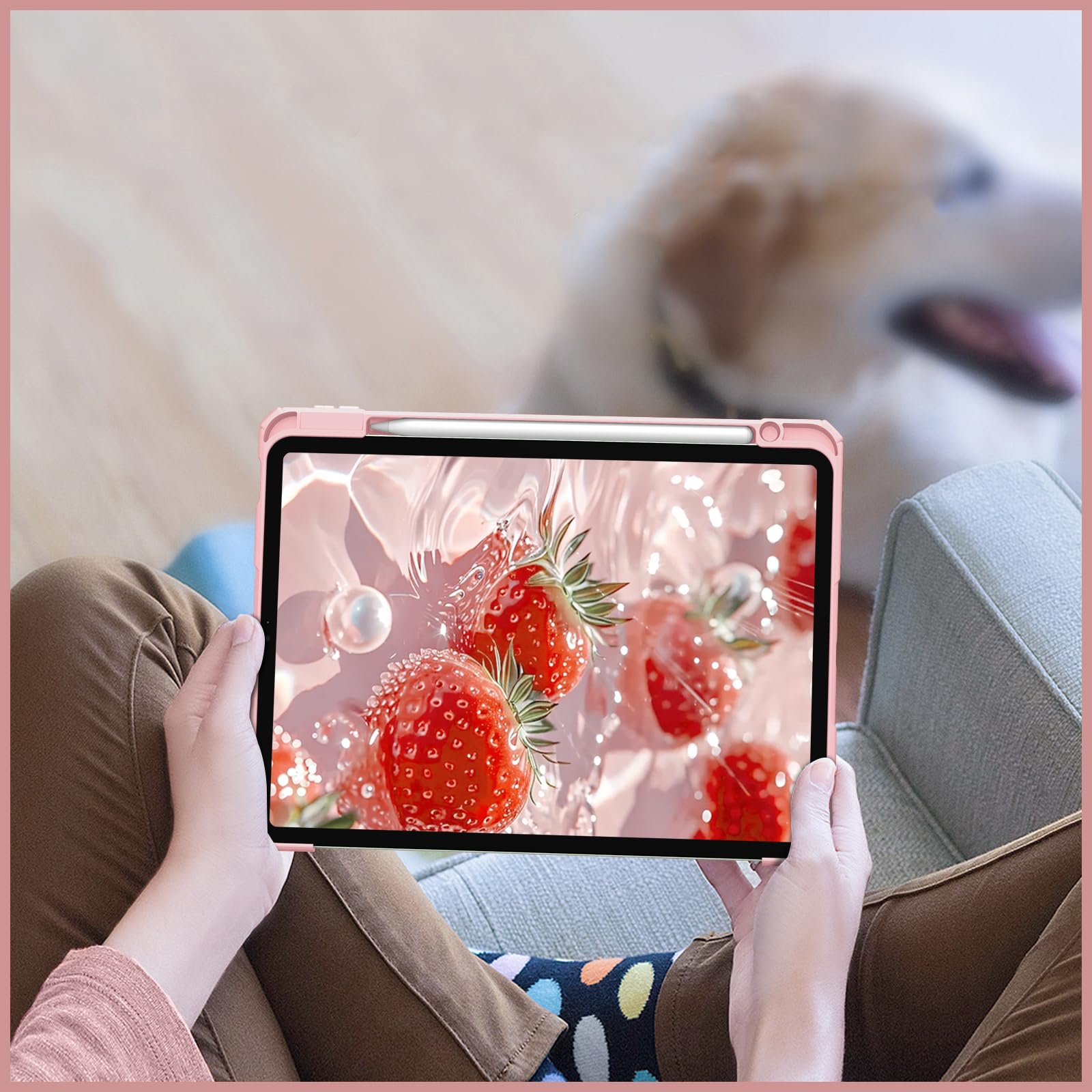 Foto 7 pulgar | Funda Fintie Hybrid Slim Para Ipad Air De 11 Pulgadas Con Soporte Para Lápices - Venta Internacional.