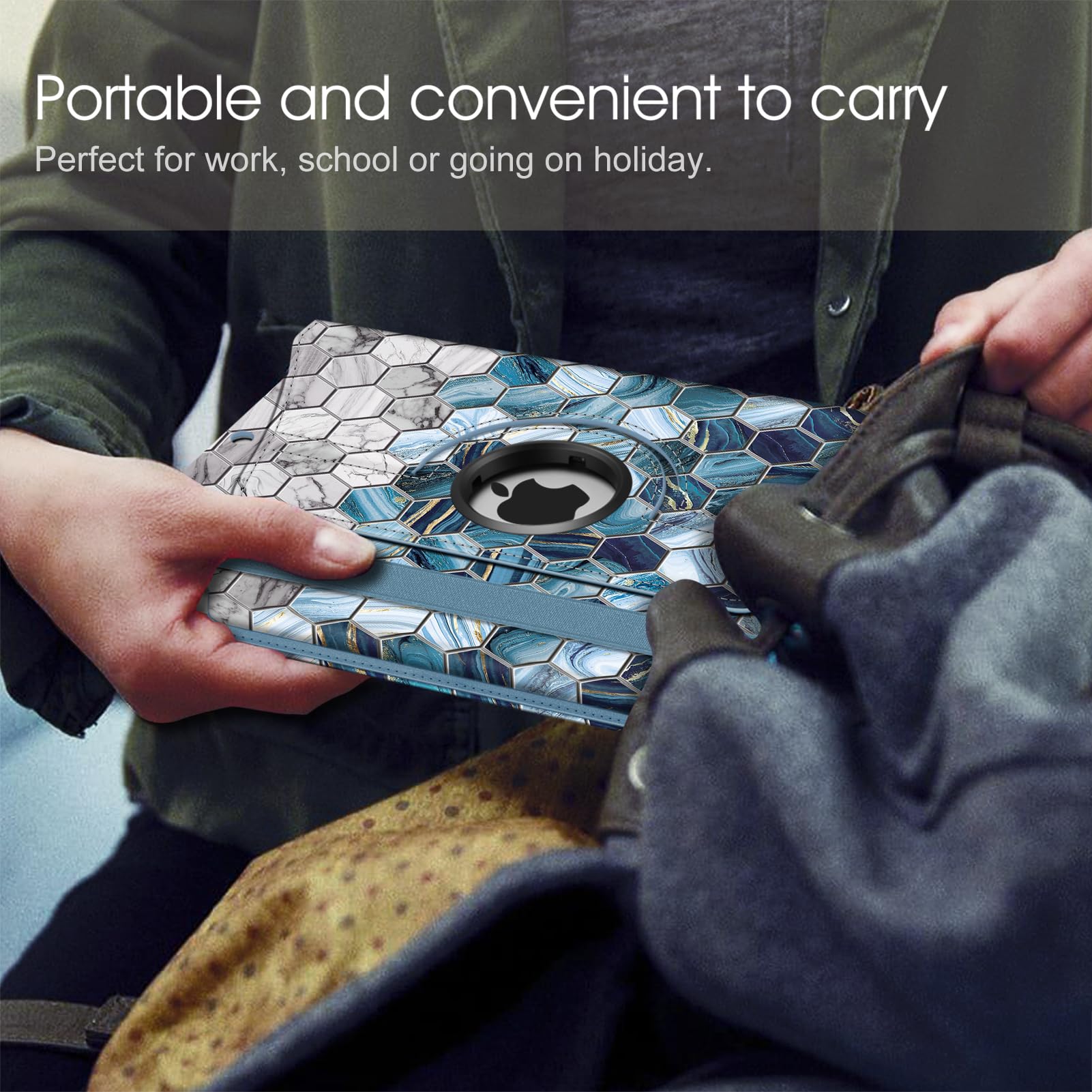 Foto 7 pulgar | Funda Giratoria Fintie Para Ipad De 9ª, 8ª Y 7ª Generación De 10,2 Pulgadas Con Lápiz - Venta Internacional.