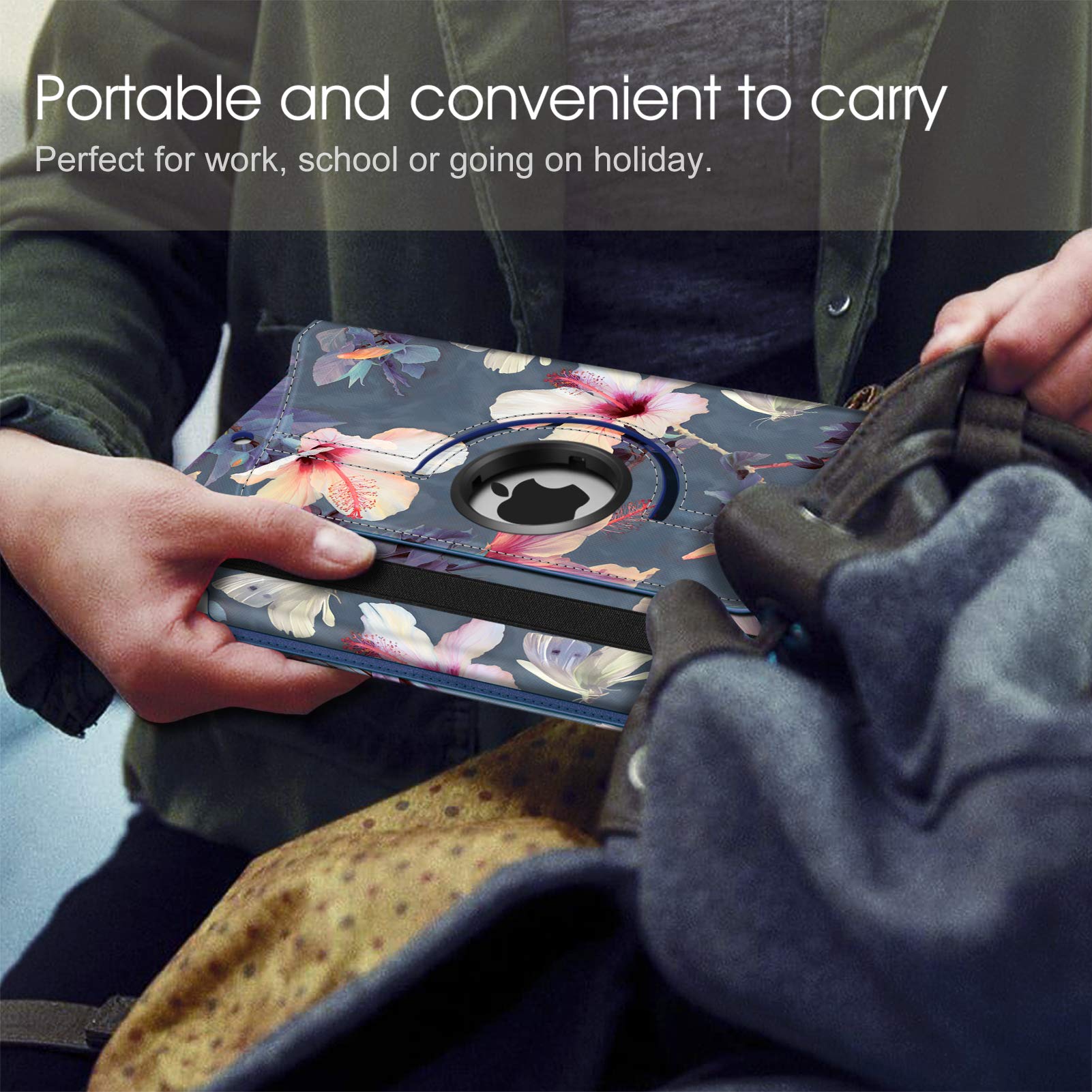 Foto 7 | Funda Giratoria Fintie Para Ipad De 9ª, 8ª Y 7ª Generación De 10,2 Pulgadas, Rosa - Venta Internacional.