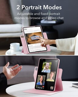 Foto 6 | Funda Para Ipad Air 13 Esr Rebound 360 Con Soporte Para Lápices, Color Rosa - Venta Internacional.