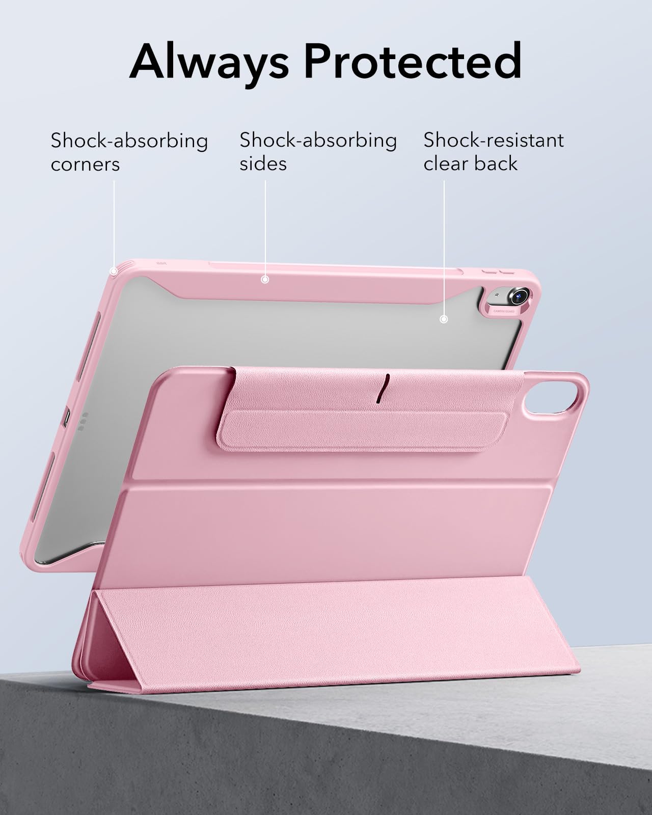 Foto 8 pulgar | Funda Para Ipad Air 13 Esr Rebound 360 Con Soporte Para Lápices, Color Rosa - Venta Internacional.