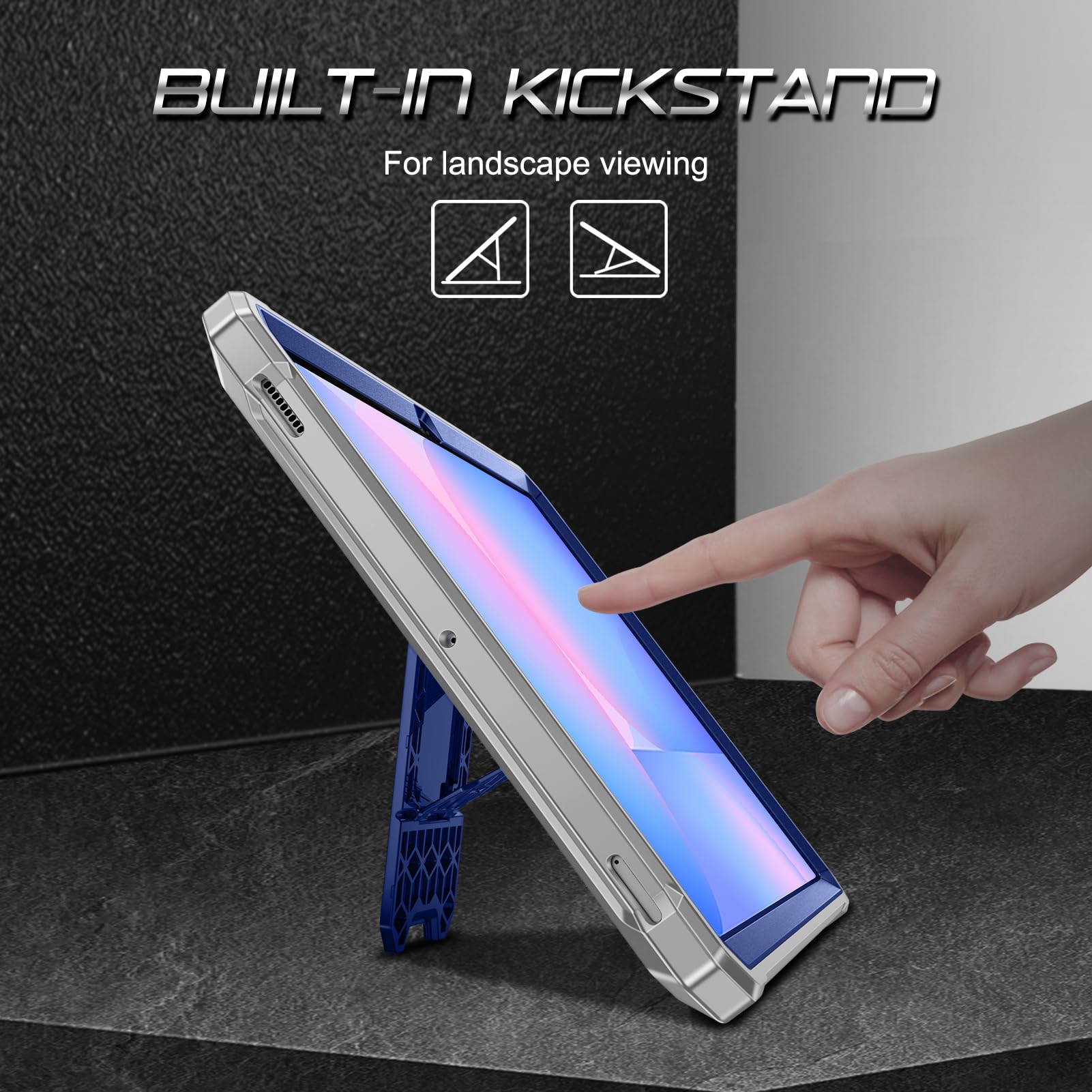 Foto 4 pulgar | Funda Fintie A Prueba De Golpes Para Samsung Galaxy Tab S10 Fe/ S9 Fe - Venta Internacional.