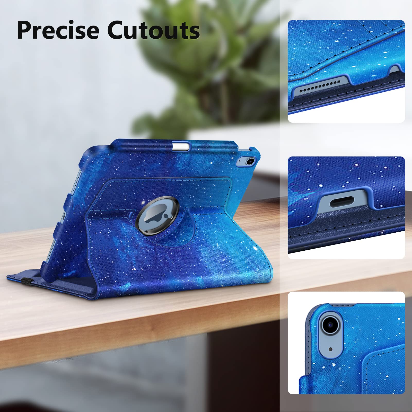 Foto 7 pulgar | Funda Giratoria Fintie Para Ipad 11.ª Generación De 11 Pulgadas Con Soporte Para Lápices - Venta Internacional.