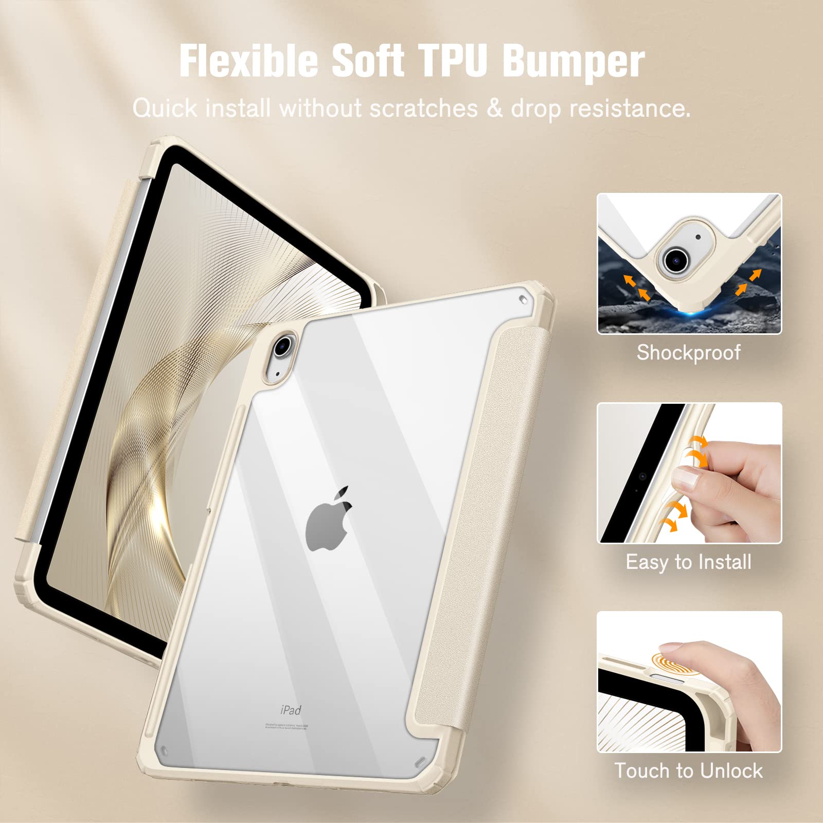 Foto 5 pulgar | Funda Fintie Hybrid Slim Para Ipad 11.ª Generación, 11.ª Generación Y 10.9 Pulgadas - Venta Internacional.