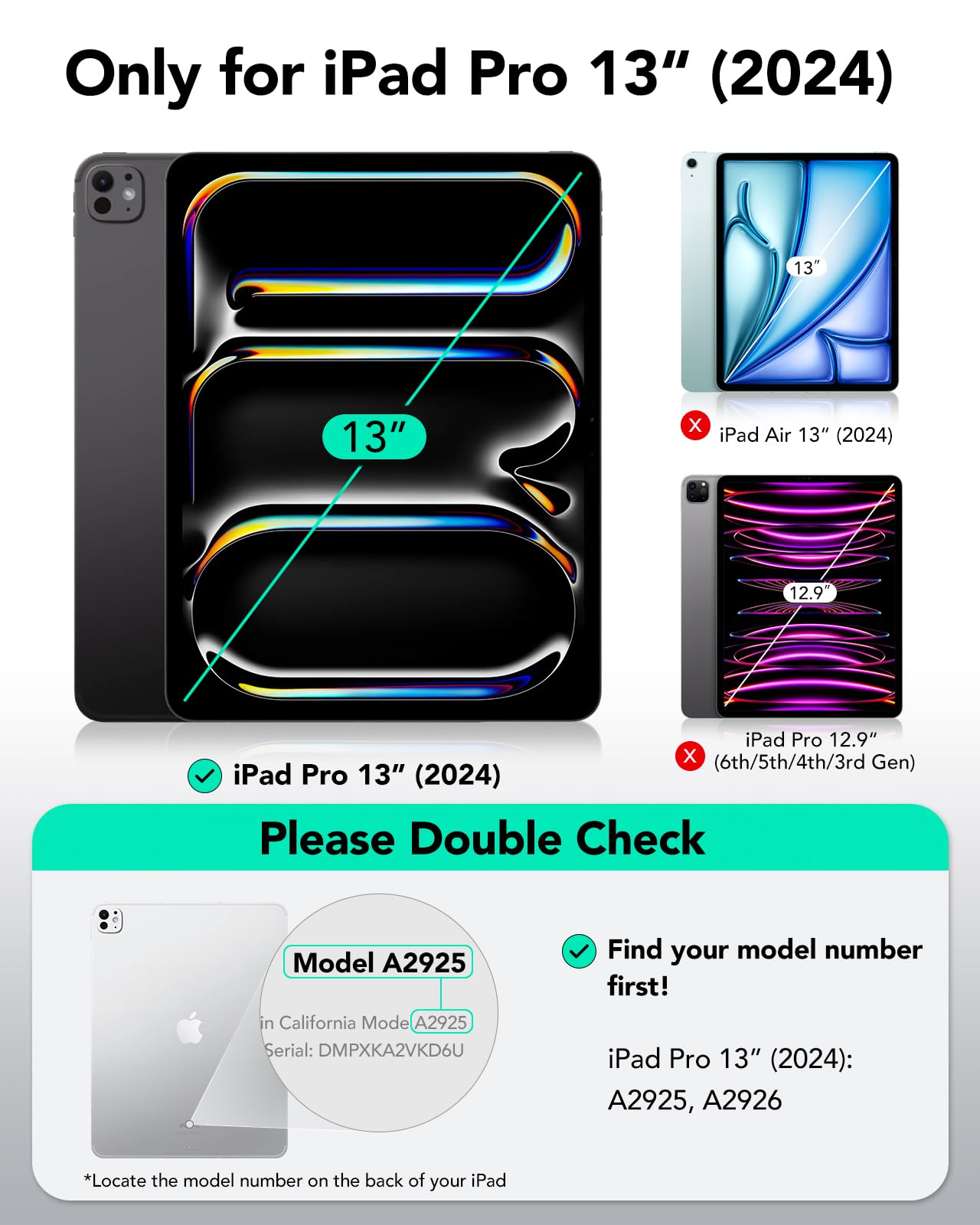 Foto 3 pulgar | Funda Esr Para Ipad Pro M4 De 13 Pulgadas (2024) Con Soporte Para Lápices - Venta Internacional.