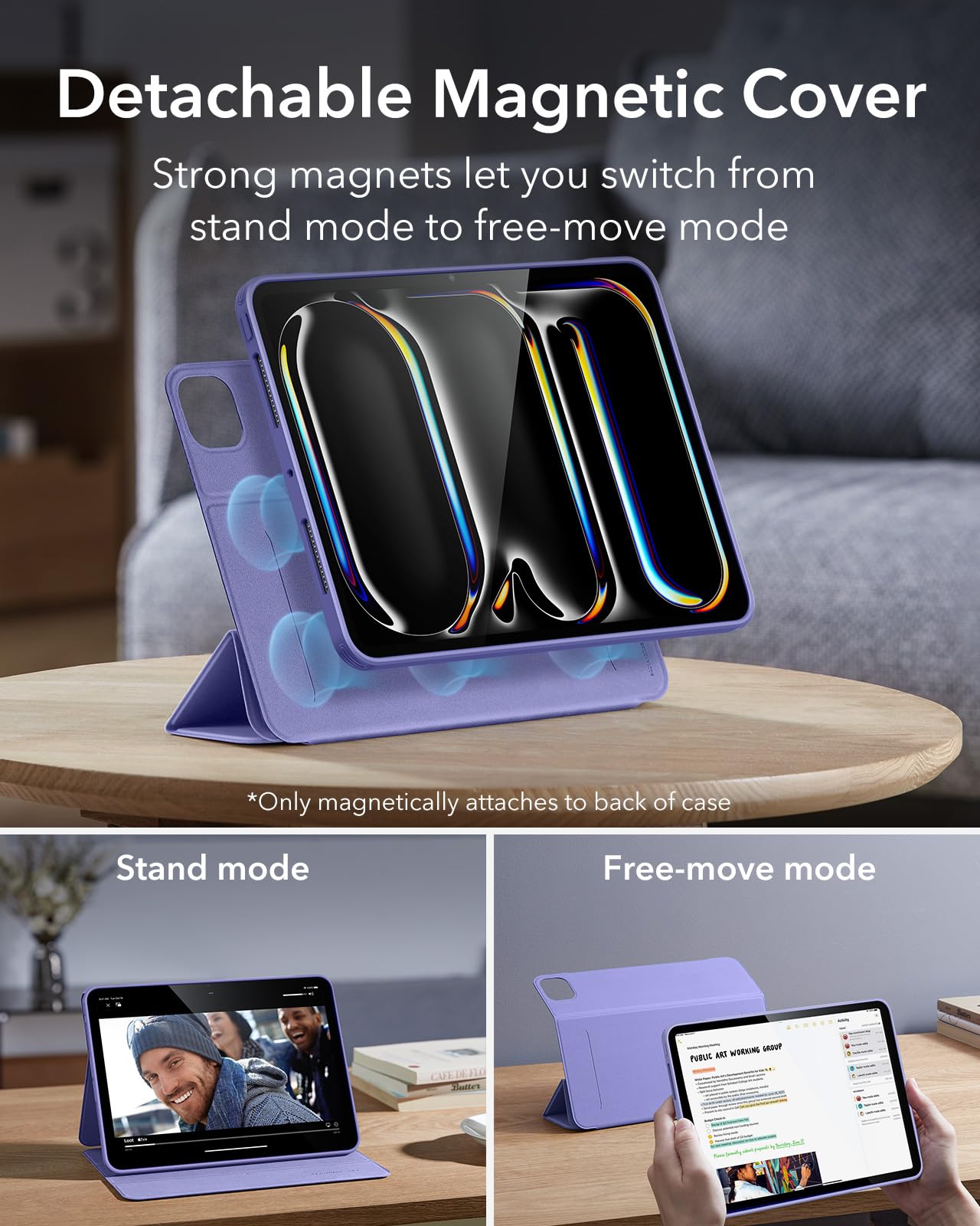 Foto 5 pulgar | Funda Esr Para Ipad Pro M4 De 13 Pulgadas (2024) Con Soporte Para Lápices - Venta Internacional.