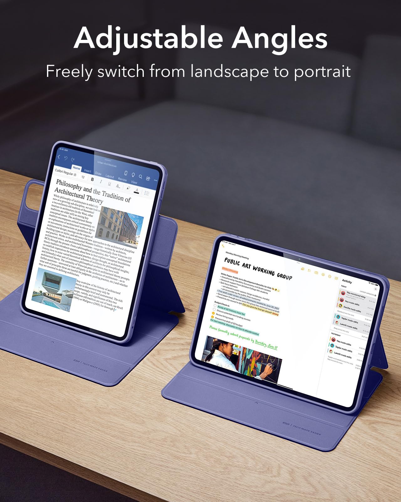 Foto 6 pulgar | Funda Esr Para Ipad Pro M4 De 13 Pulgadas (2024) Con Soporte Para Lápices - Venta Internacional.