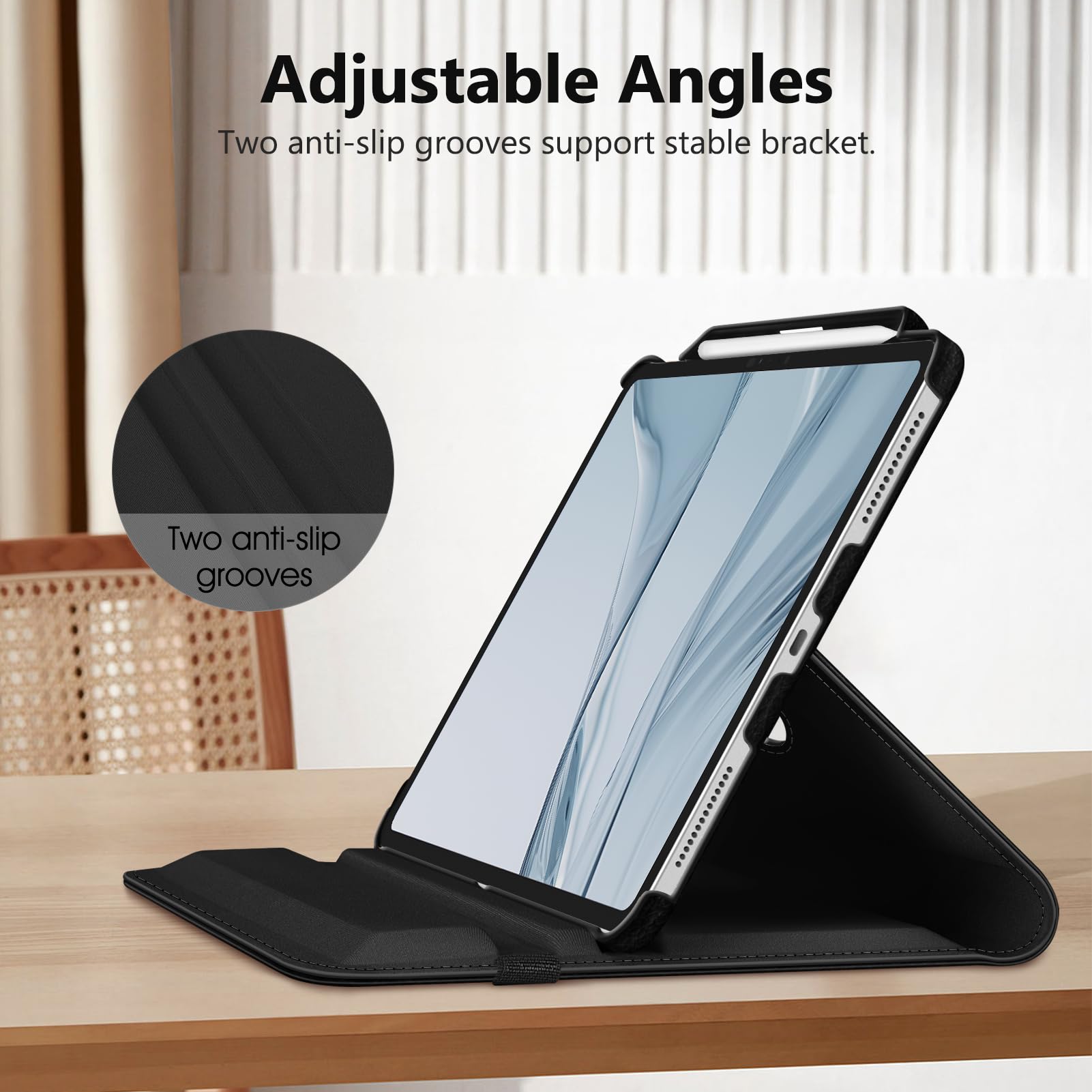 Foto 6 pulgar | Funda Giratoria Fintie Para Ipad Pro De 13 Pulgadas (m4) 2024 Con Lápiz - Venta Internacional.