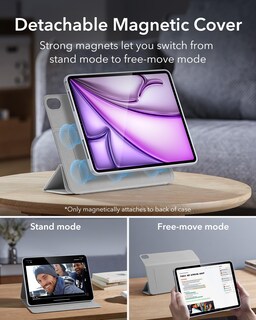 Foto 4 | Funda Para Ipad Air Esr De 13 Pulgadas (2025/2024) Con Soporte Para Lápices, Color Gris - Venta Internacional.