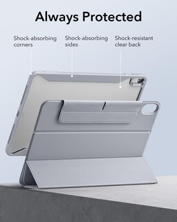 Foto 7 | Funda Para Ipad Air Esr De 13 Pulgadas (2025/2024) Con Soporte Para Lápices, Color Gris - Venta Internacional.