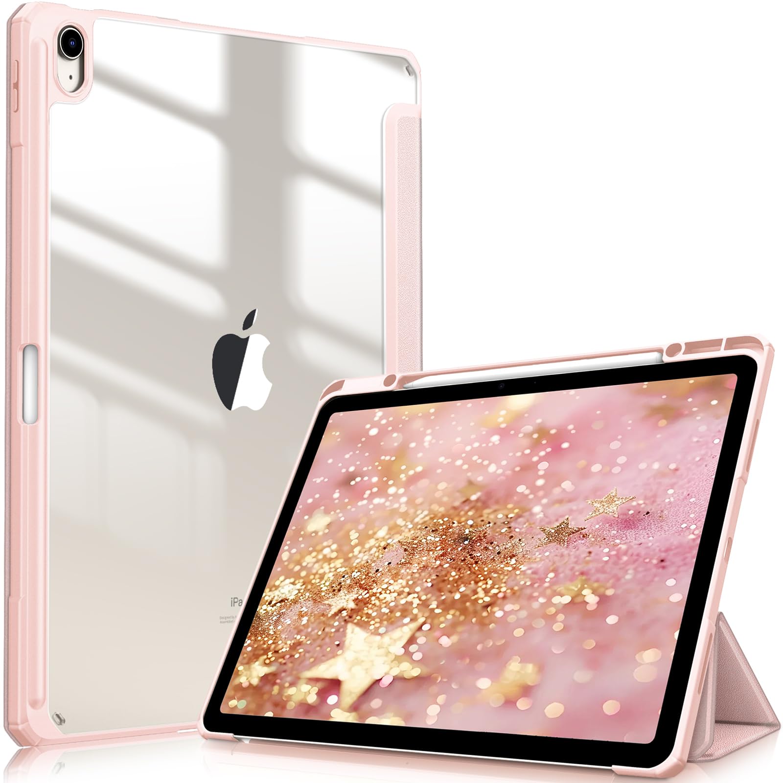 Foto 2 pulgar | Funda Fintie Hybrid Slim Para Ipad Air De 13 Pulgadas (m3) 2025, Color Rosa - Venta Internacional.