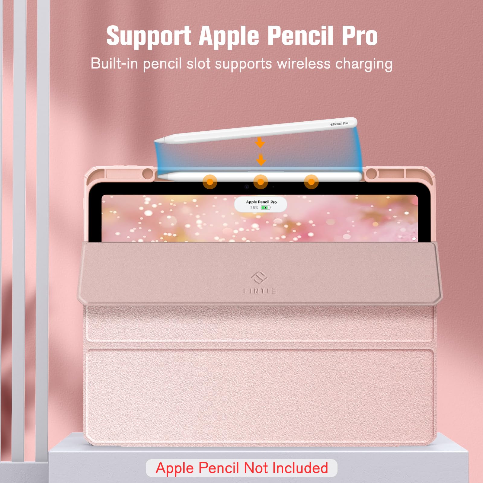 Foto 7 pulgar | Funda Fintie Hybrid Slim Para Ipad Air De 13 Pulgadas (m3) 2025, Color Rosa - Venta Internacional.