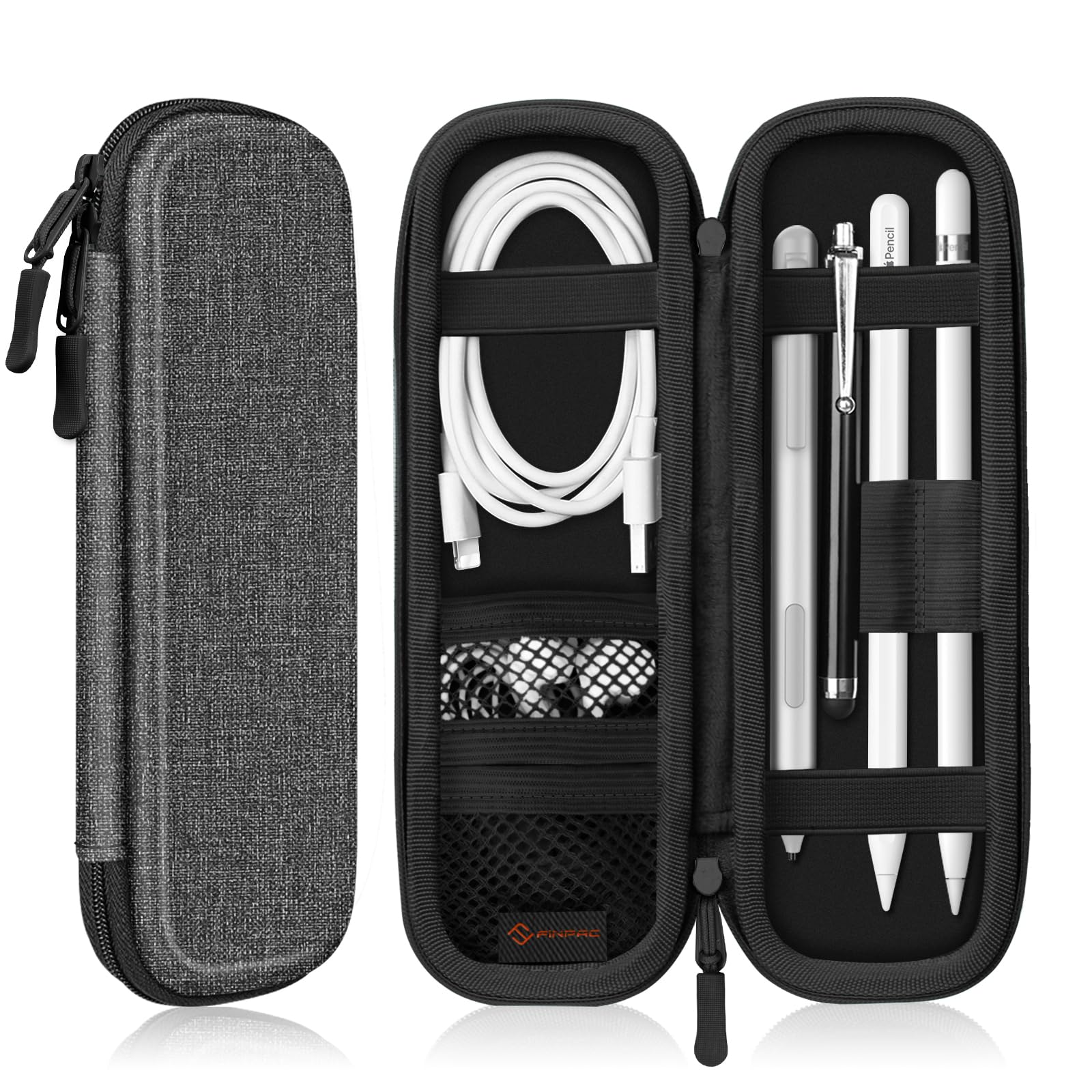 Funda De Piel Sintética Para Apple Pencil Pro Fintie, Color Gris - Venta Internacional.