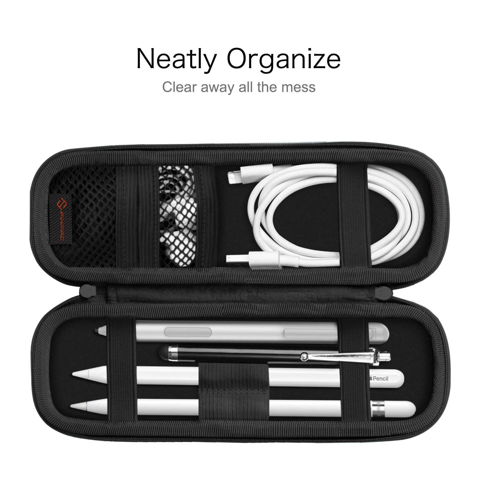 Foto 4 pulgar | Funda De Piel Sintética Para Apple Pencil Pro Fintie, Color Gris - Venta Internacional.
