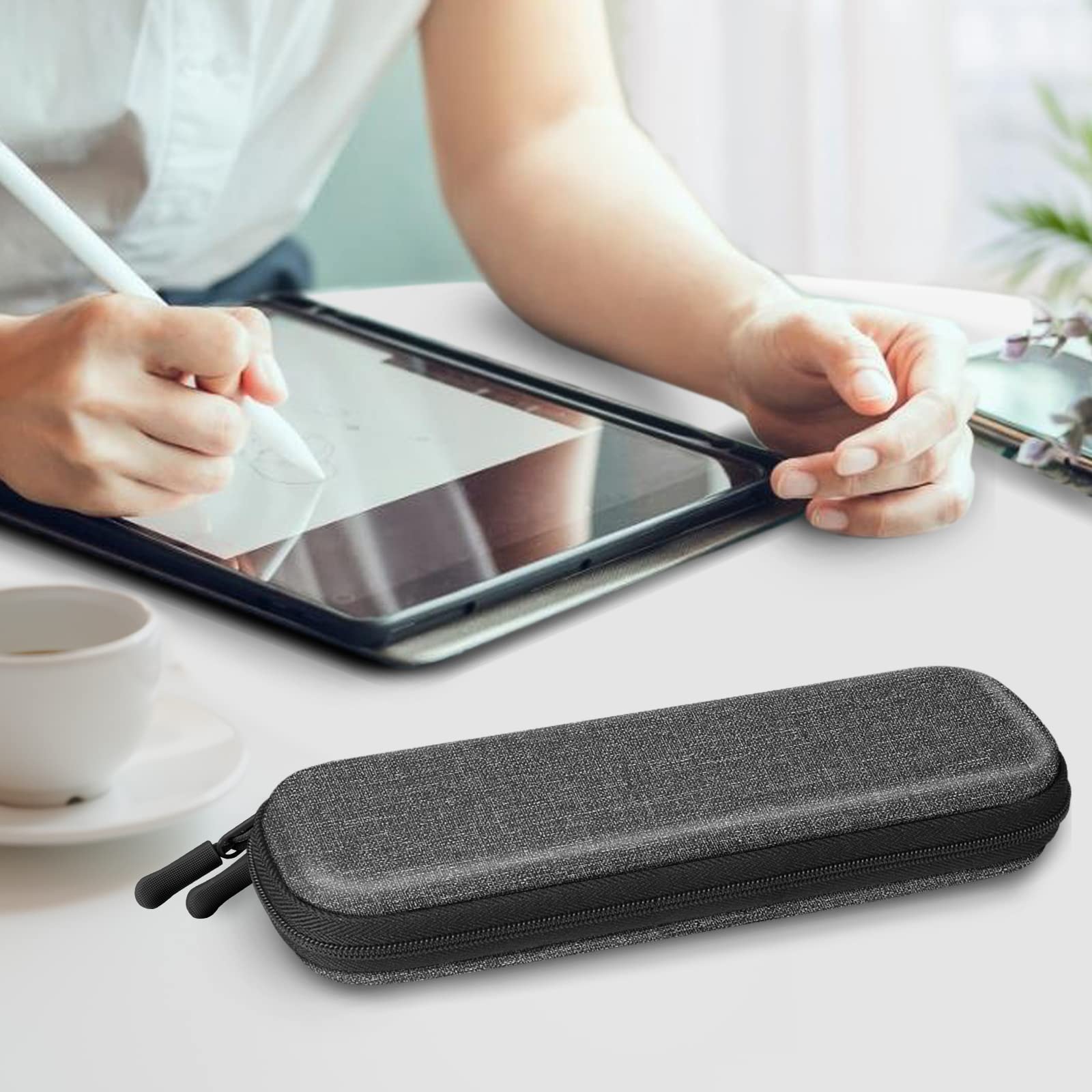 Foto 7 pulgar | Funda De Piel Sintética Para Apple Pencil Pro Fintie, Color Gris - Venta Internacional.