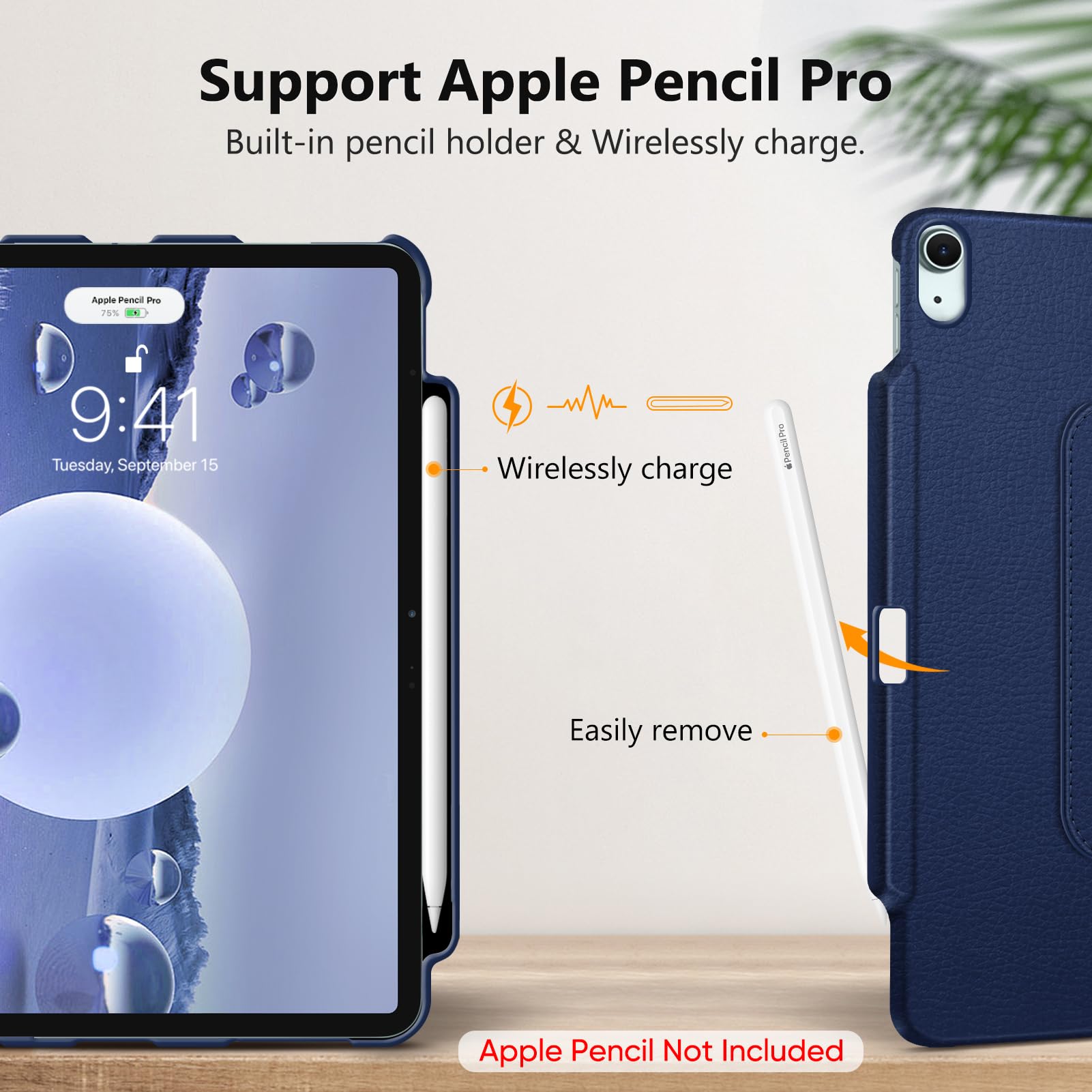 Foto 6 | Funda Giratoria Fintie Para Ipad Air De 13 Pulgadas (m3) 2025, (m2) 2024 - Venta Internacional.