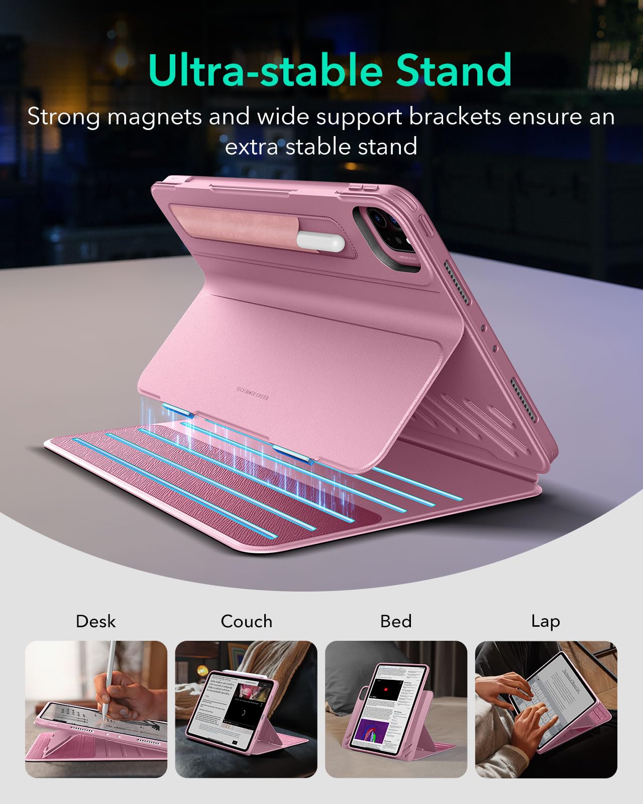 Foto 5 pulgar | Funda Esr Para Ipad Pro De 11 Pulgadas (2022/2021/2020/2018) Rosa - Venta Internacional.