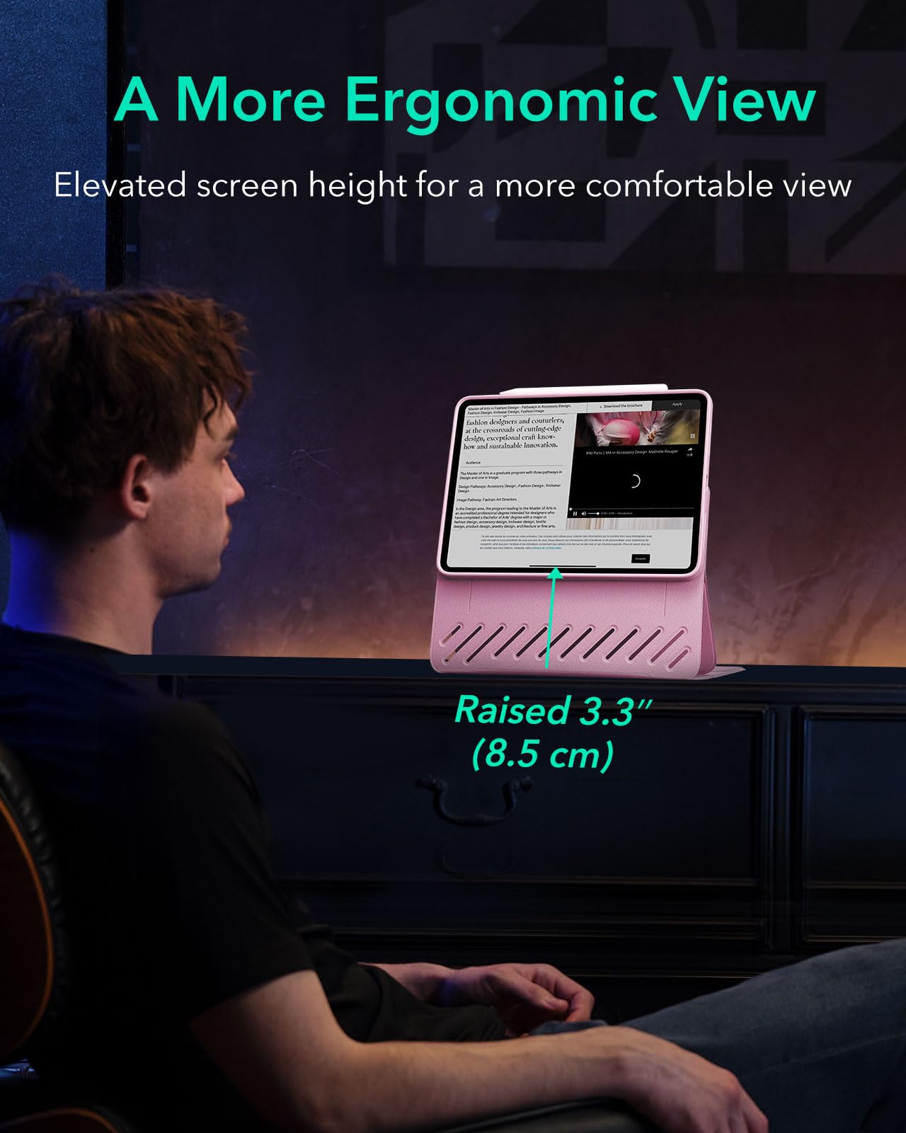 Foto 6 pulgar | Funda Esr Para Ipad Pro De 11 Pulgadas (2022/2021/2020/2018) Rosa - Venta Internacional.