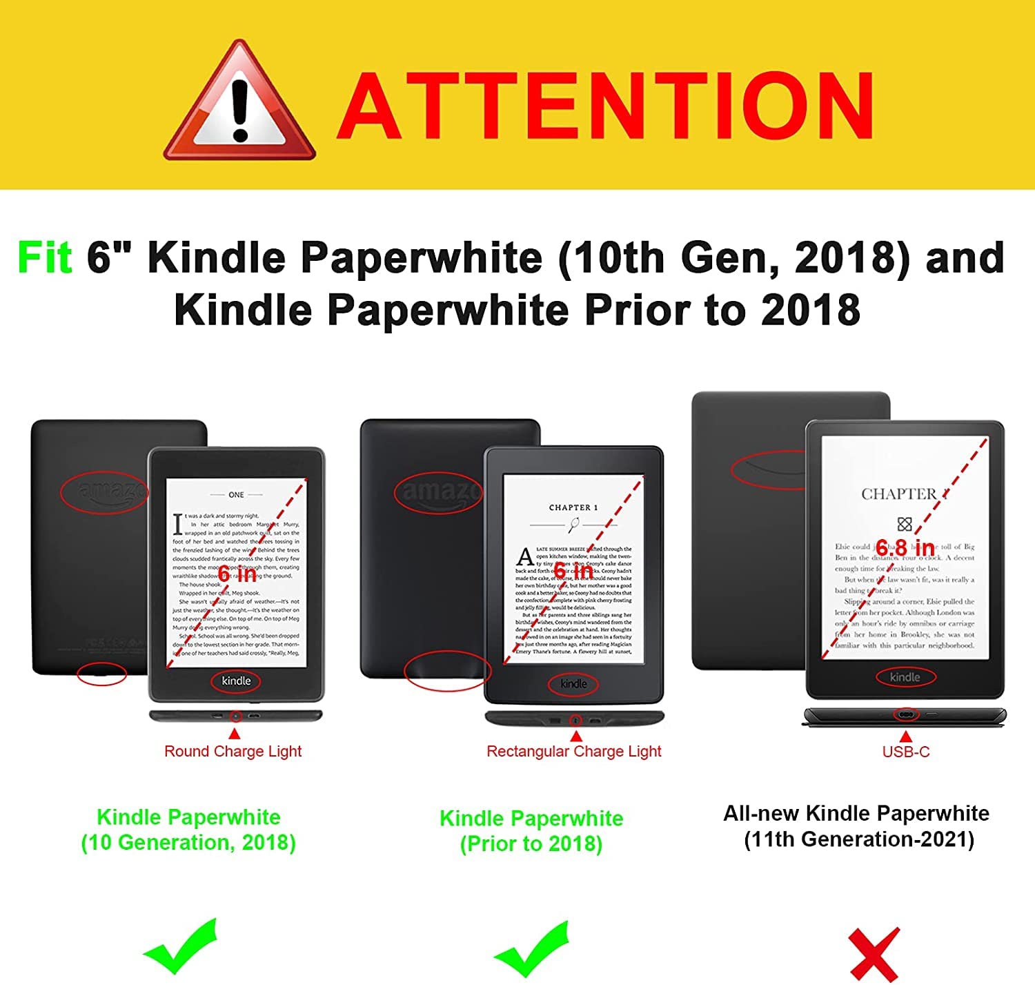 Foto 2 | Funda Con Soporte Fintie Para Kindle Paperwhite 6 10.ª Generación 2018 - Venta Internacional.