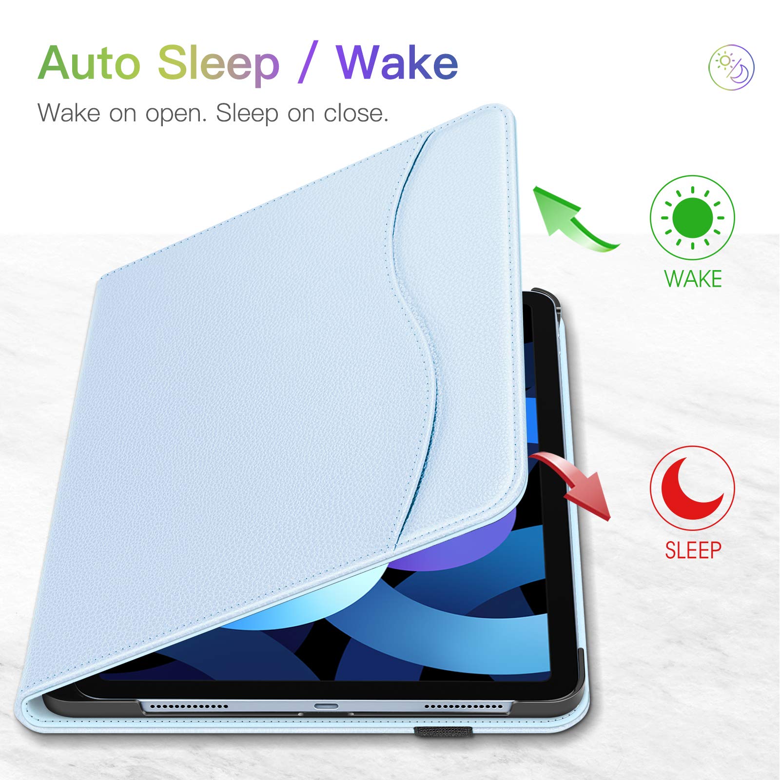 Foto 4 pulgar | Funda Fintie Para Ipad Air De 11 Pulgadas M3 (2025) /m2 (2024) Sky B - Venta Internacional.
