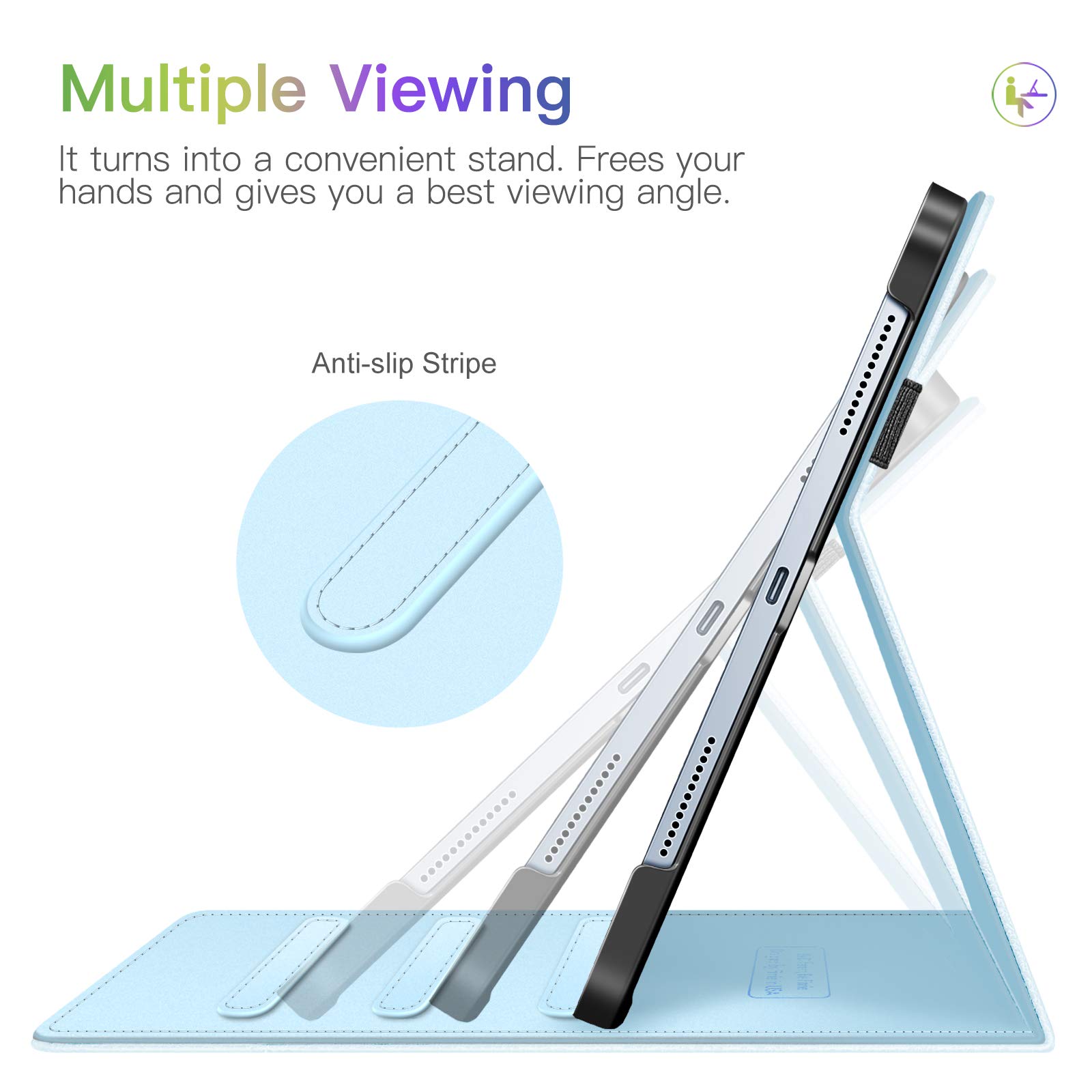 Foto 5 pulgar | Funda Fintie Para Ipad Air De 11 Pulgadas M3 (2025) /m2 (2024) Sky B - Venta Internacional.