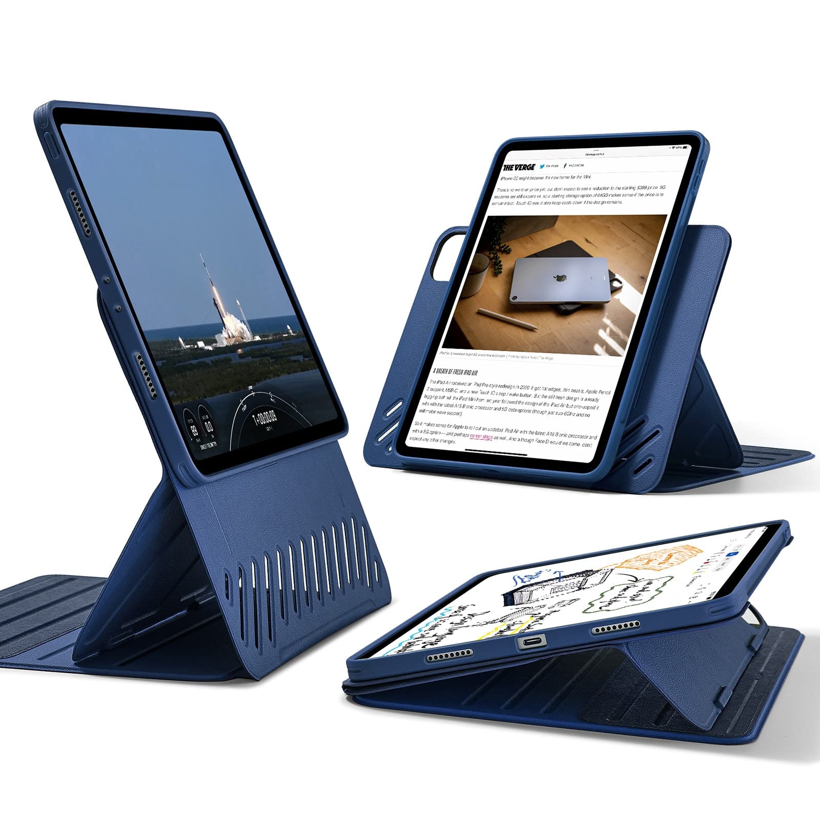 Foto 2 pulgar | Funda Para Ipad Pro De 11 Pulgadas, Cubierta Magnética Extraíble Esr, Azul - Venta Internacional.