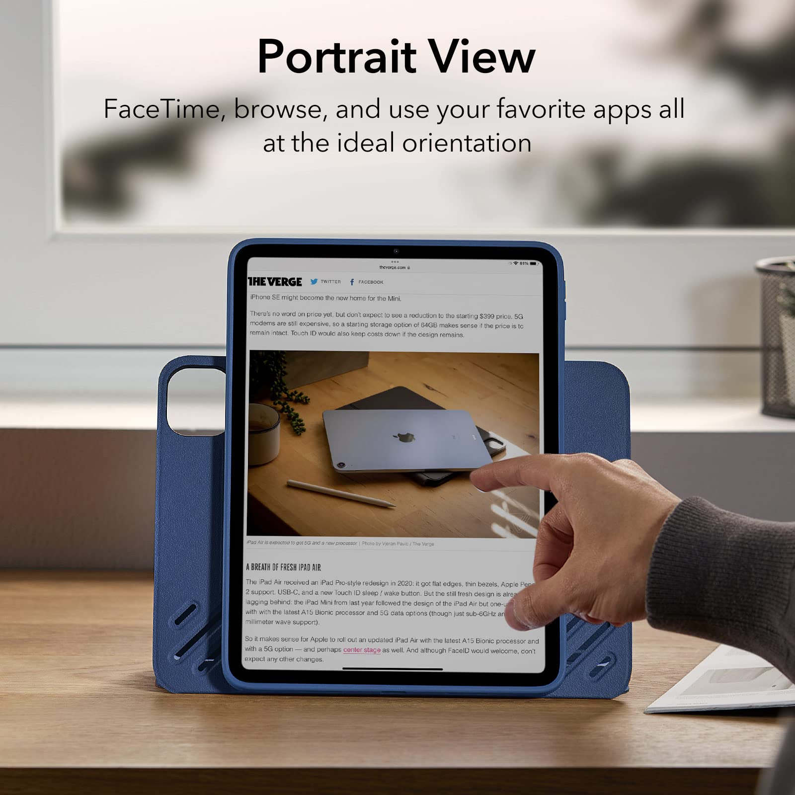 Foto 7 pulgar | Funda Para Ipad Pro De 11 Pulgadas, Cubierta Magnética Extraíble Esr, Azul - Venta Internacional.