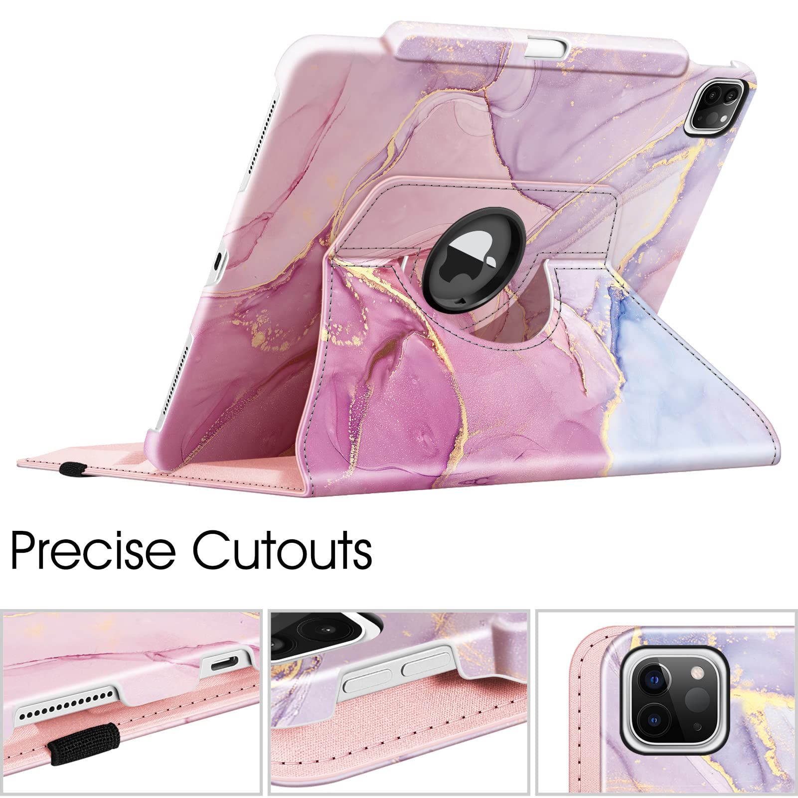 Foto 6 pulgar | Funda Giratoria Fintie Para Ipad Pro De 12,9'' De 6.ª Generación De 2022 Con Lápiz - Venta Internacional.