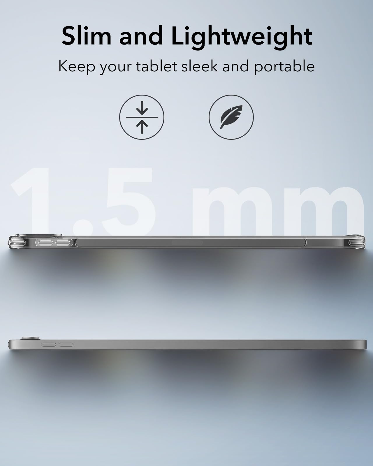 Foto 4 pulgar | Funda Esr Para Ipad Air 13 Pulgadas M3/m2 (2025/2024) Negra Transparente - Venta Internacional.