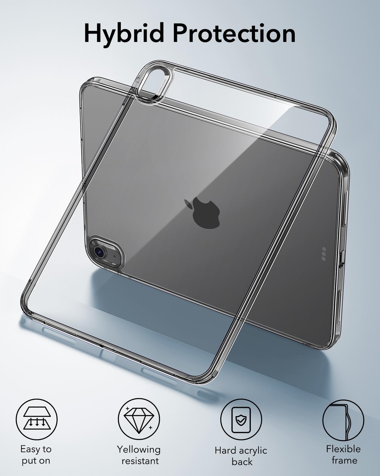 Foto 6 pulgar | Funda Esr Para Ipad Air 13 Pulgadas M3/m2 (2025/2024) Negra Transparente - Venta Internacional.