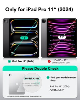 Foto 2 | Funda Para Ipad Pro 11 Esr M4 (2024, 5.ª Generación) A Prueba De Golpes, Resistente Al Amarilleo - Venta Internacional.