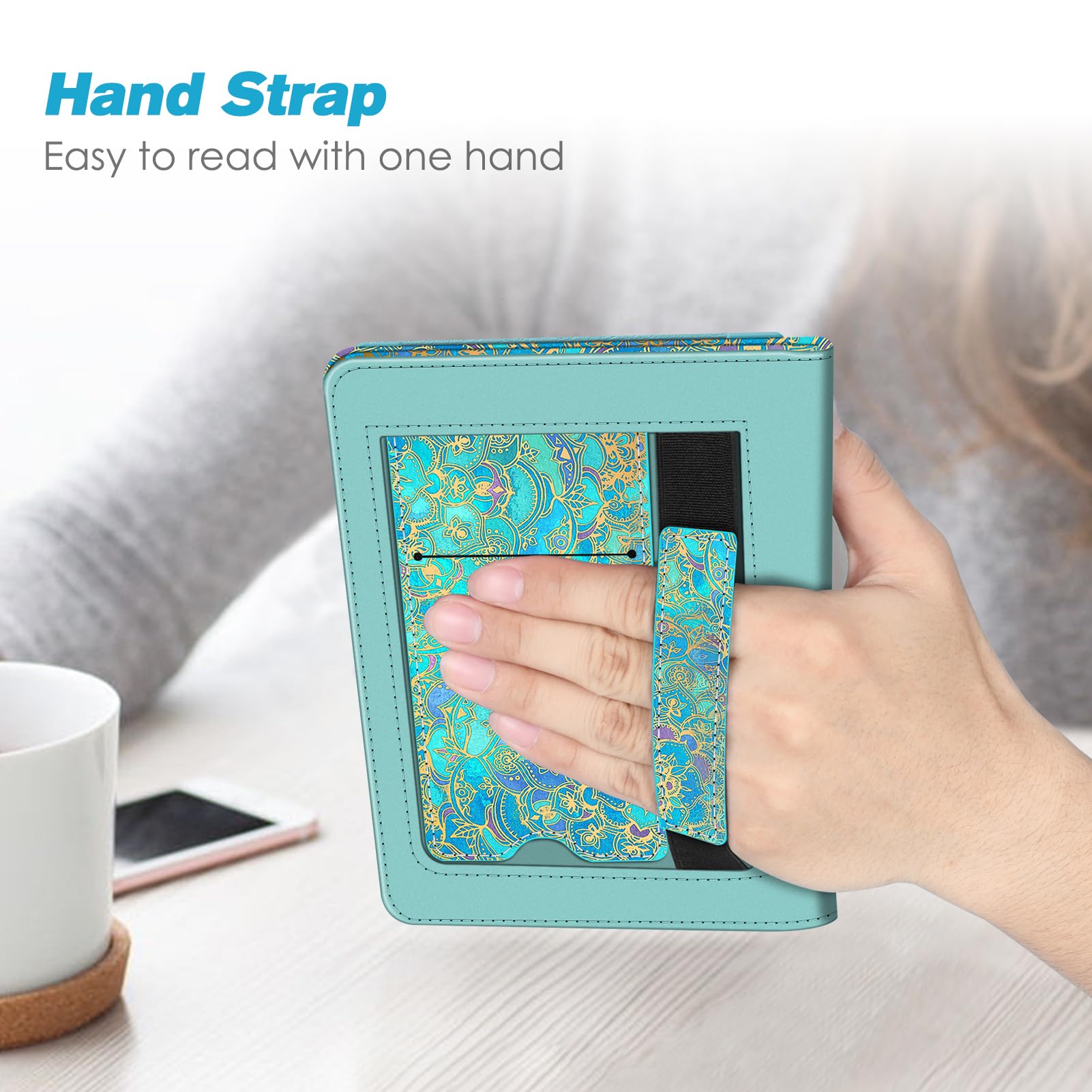 Foto 7 pulgar | Funda Fintie - Soporte Para Kindle Paperwhite 6 (10.ª Generación), Color Azul - Venta Internacional.