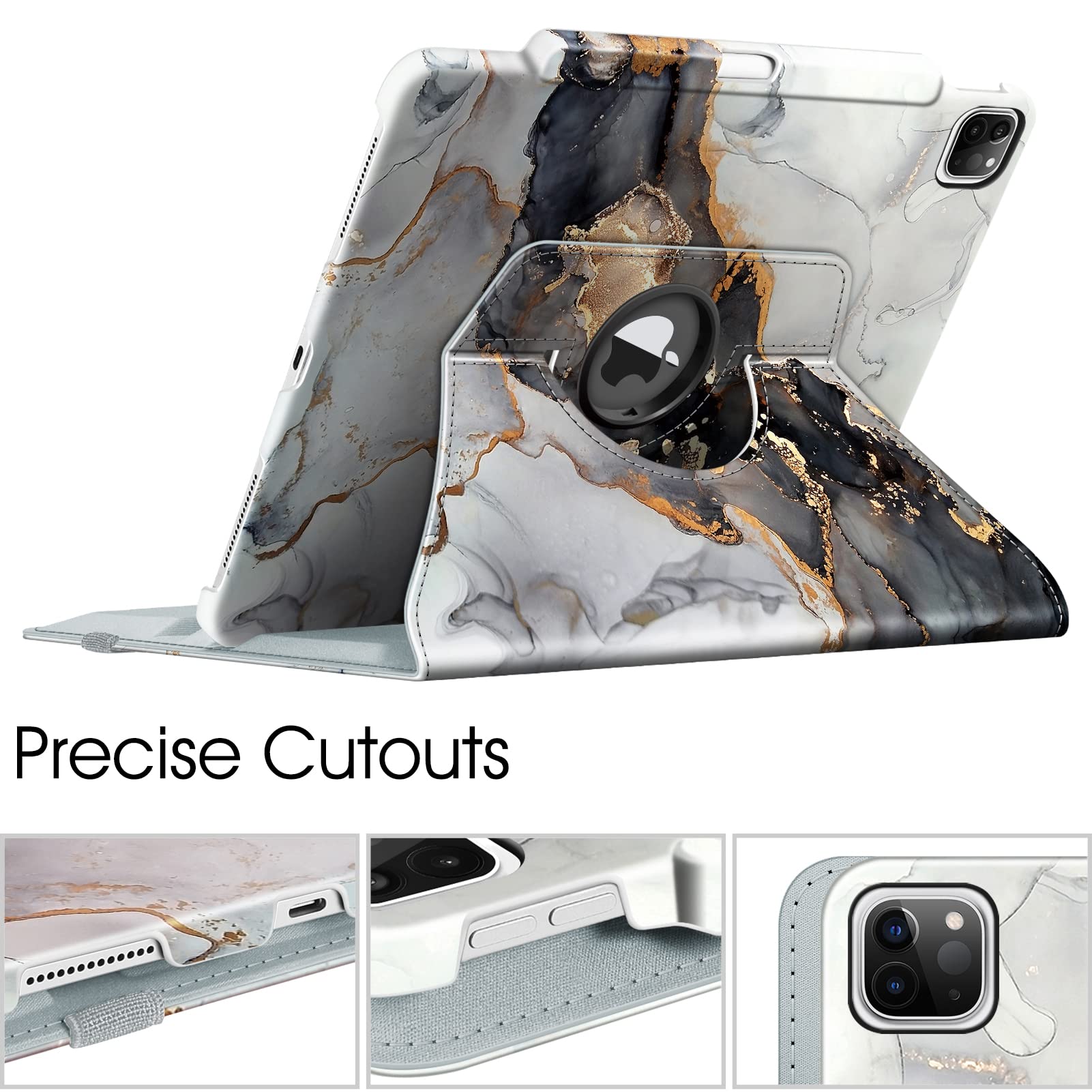 Foto 6 pulgar | Funda Giratoria Fintie Para Ipad Pro 12.9 6.ª Generación De 2022 Con Lápiz - Venta Internacional.