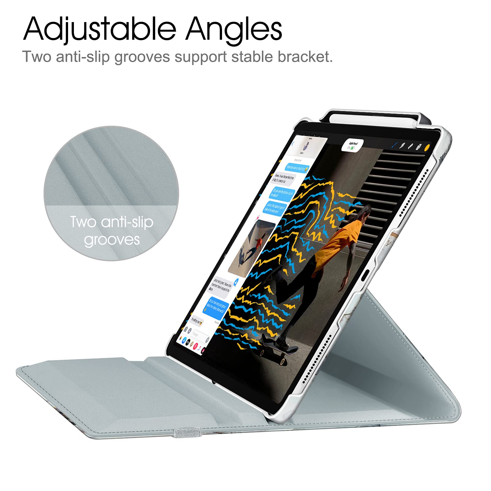 Foto 8 pulgar | Funda Giratoria Fintie Para Ipad Pro 12.9 6.ª Generación De 2022 Con Lápiz - Venta Internacional.