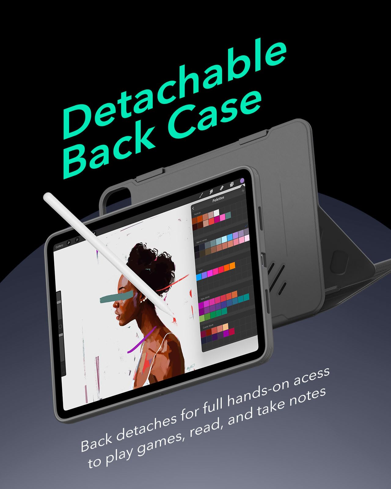 Foto 7 | Funda Esr Para Ipad Pro 12.9 (6.ª Y 5.ª Gen., 2022/2021), Color Gris - Venta Internacional.