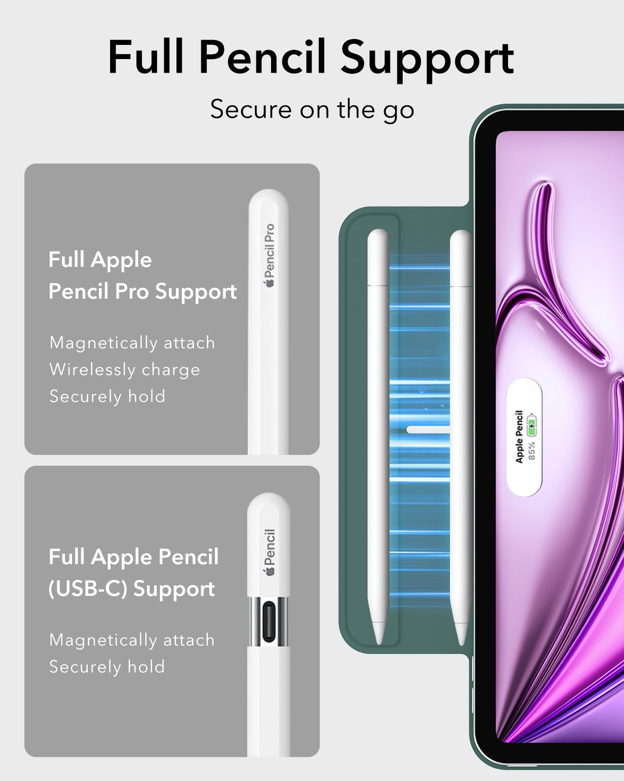 Foto 6 | Funda Esr Para Ipad Air De 13 Pulgadas (2024/2025) Y Ipad Pro De 12,9 Pulgadas - Venta Internacional.