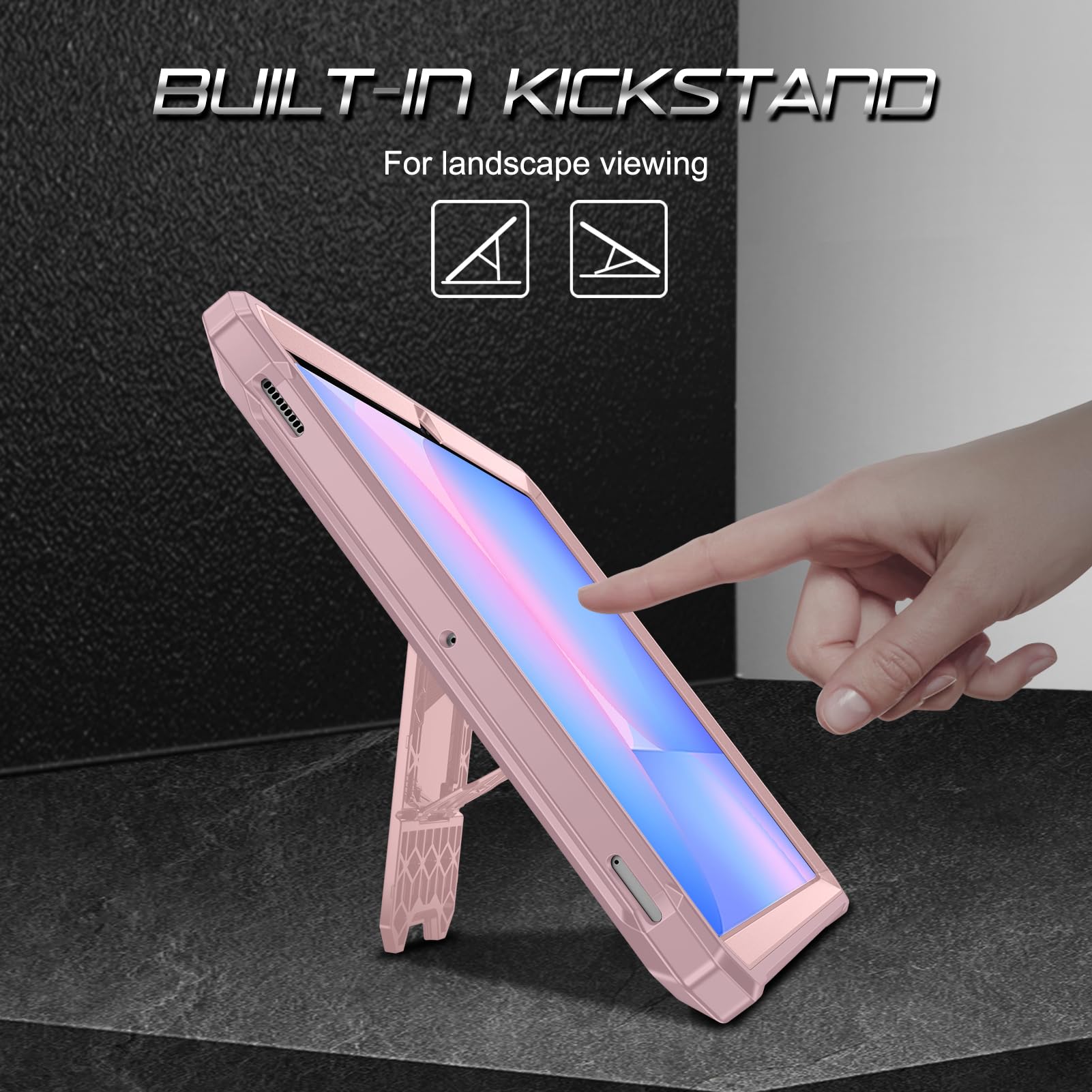 Foto 3 | Funda Fintie A Prueba De Golpes Para Samsung Galaxy Tab S10 Fe/ S9 Fe - Venta Internacional.