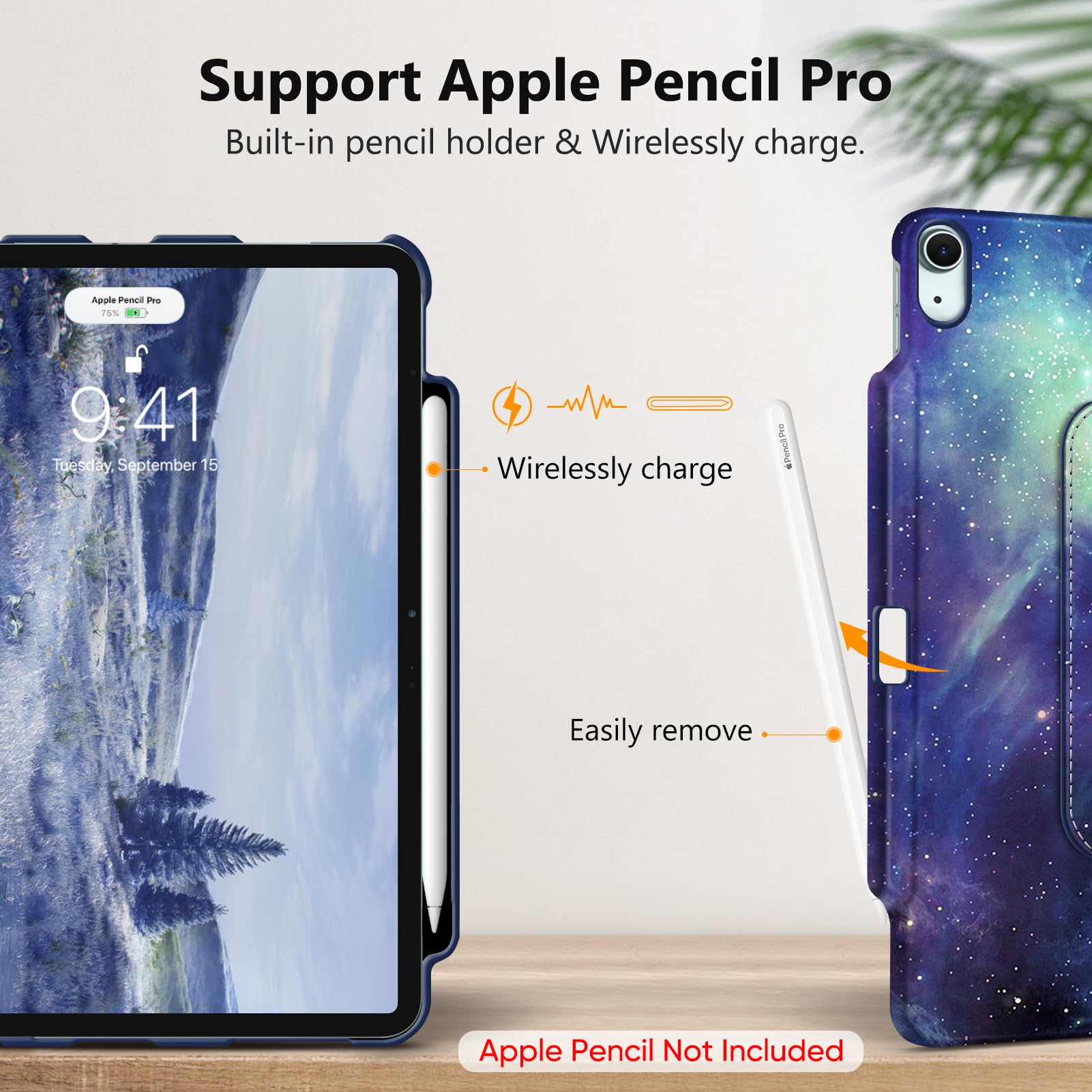 Foto 7 pulgar | Funda Giratoria Fintie Para Ipad Air De 13 Pulgadas (m3) 2025, (m2) 2024 - Venta Internacional.
