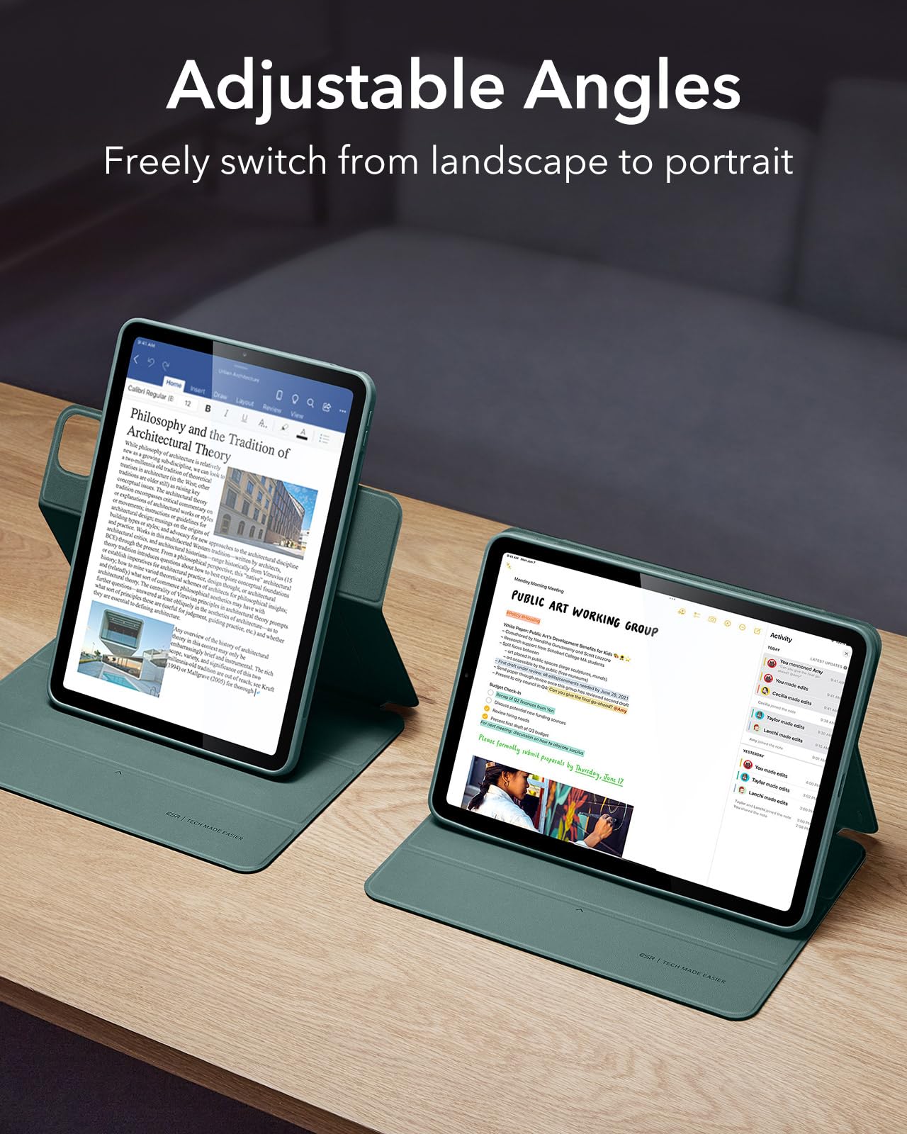 Foto 5 | Funda Esr Para Ipad Air De 11 Pulgadas (2025) M3/m2, 10,9 Pulgadas (2022/2020) - Venta Internacional.