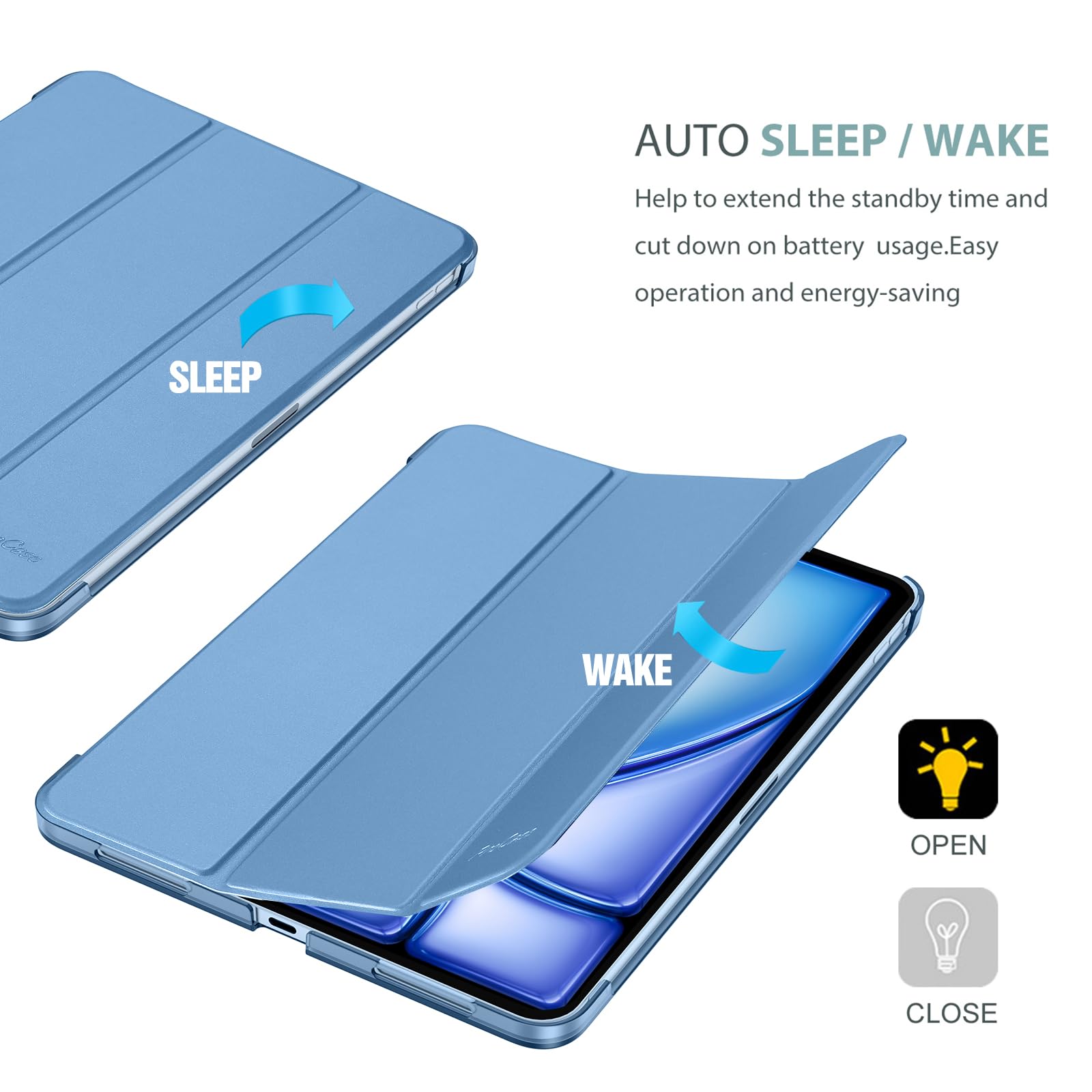 Foto 7 | Funda Inteligente Procase Para Ipad Air 11 2025/2024 M3/m2/10.9» - Venta Internacional.