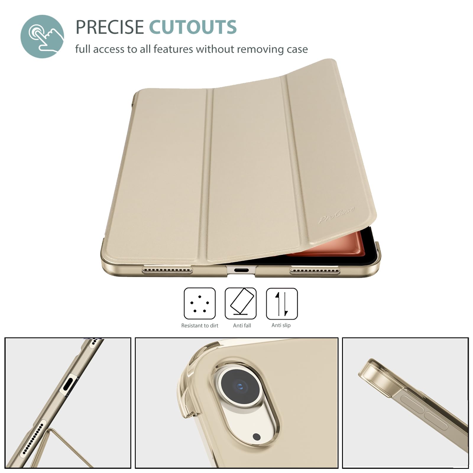 Foto 7 pulgar | Smart Case Procase Para Ipad Air De 11 Pulgadas 2025/2024/10,9 Pulgadas - Venta Internacional.