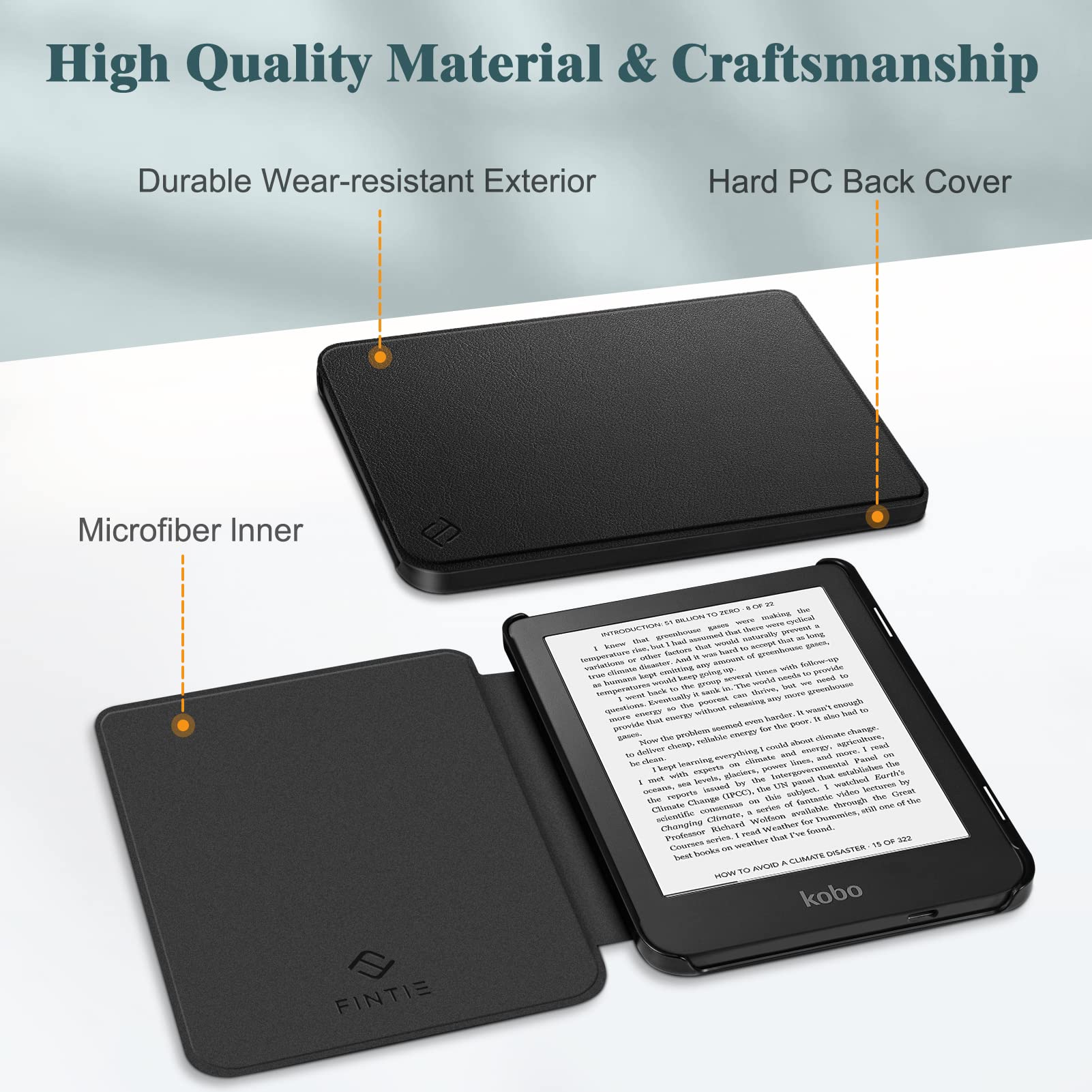Foto 6 pulgar | Funda Fintie para Kobo Clara 6 Pugadas 2024 / Clara 2E 2022 - Venta Internacional